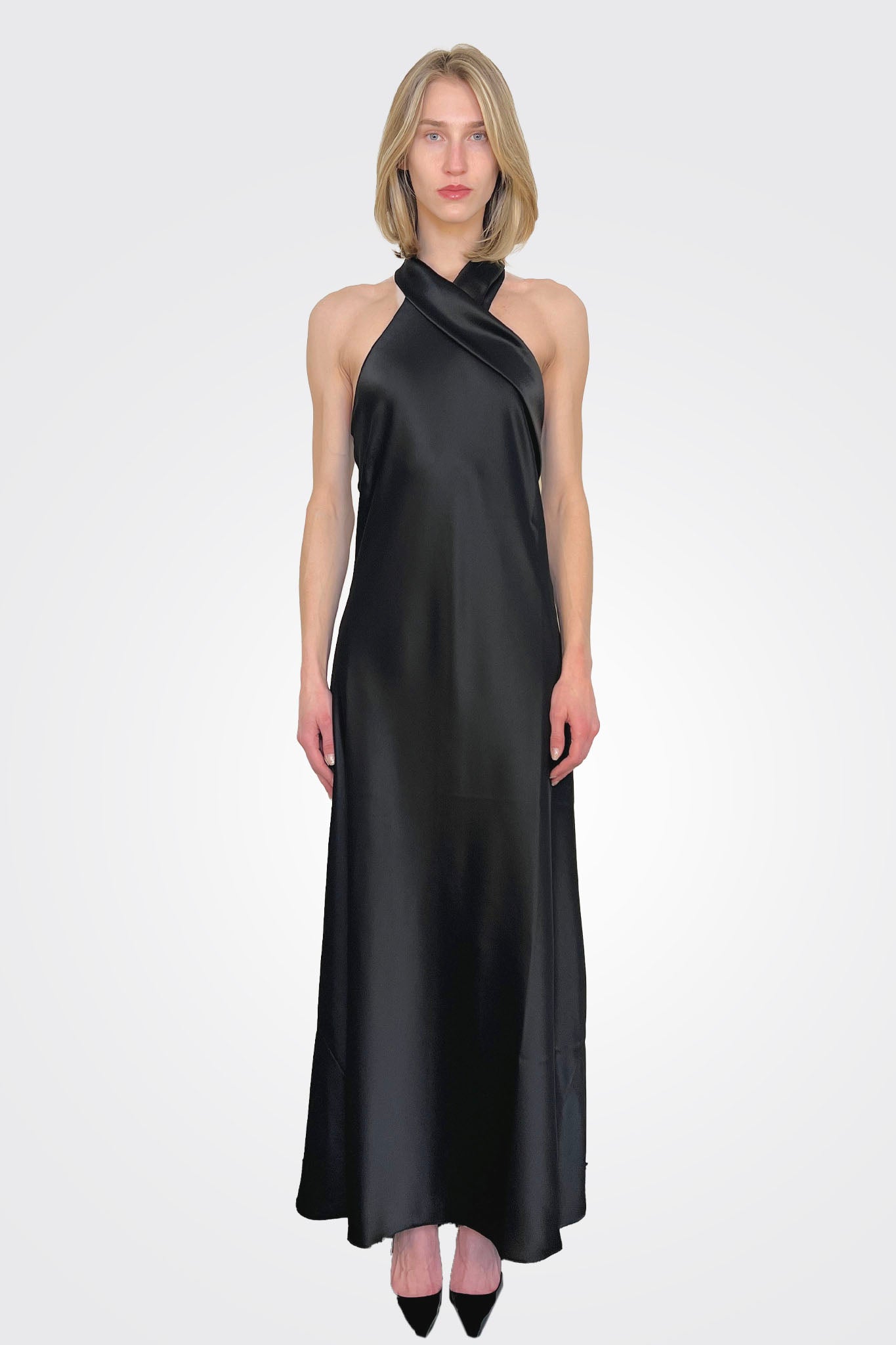 Cropped Pandora Dress - Black by Galvan London | 25 South Boutiques