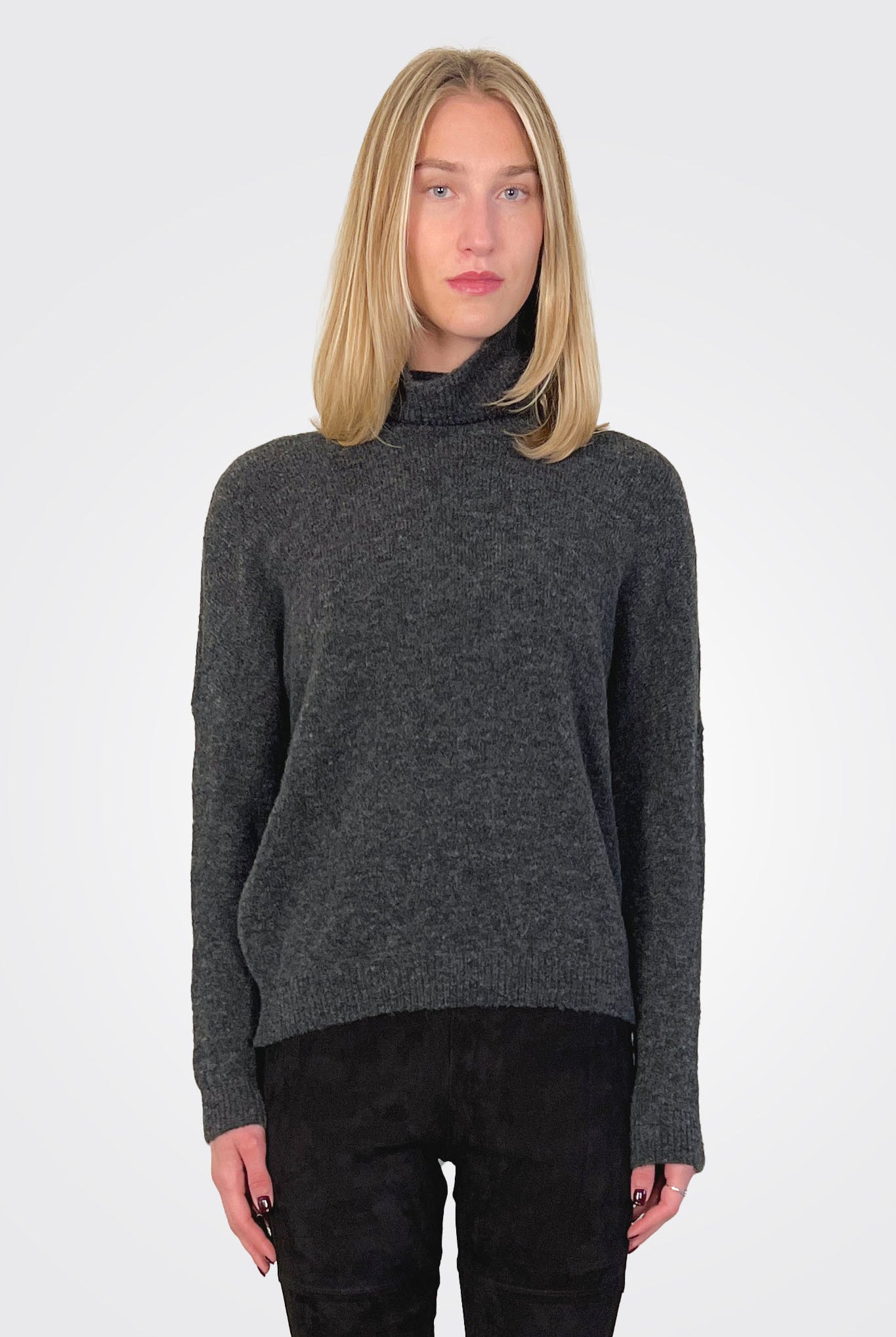 High Neck Alpaca Wool Sweater - Grey by Transit Par-Such | 25 South Boutiques