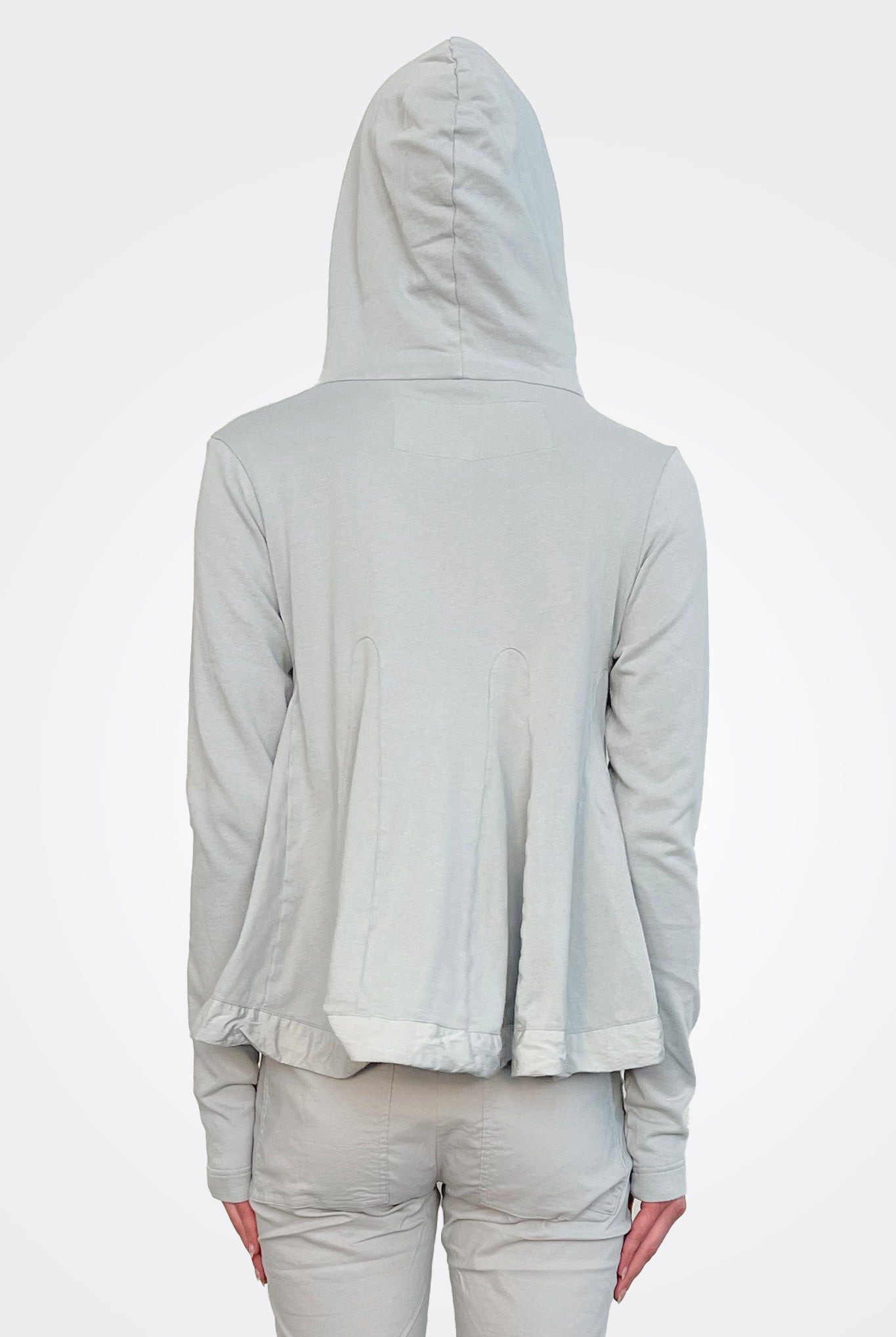Graphic Zip Hooded Jacket - Grey by Rundholz — view 3