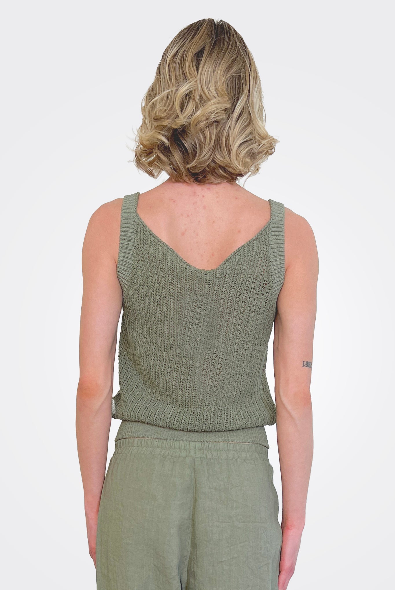 Sweater Knit Tank - Green Water by Transit Par-Such — alternate view