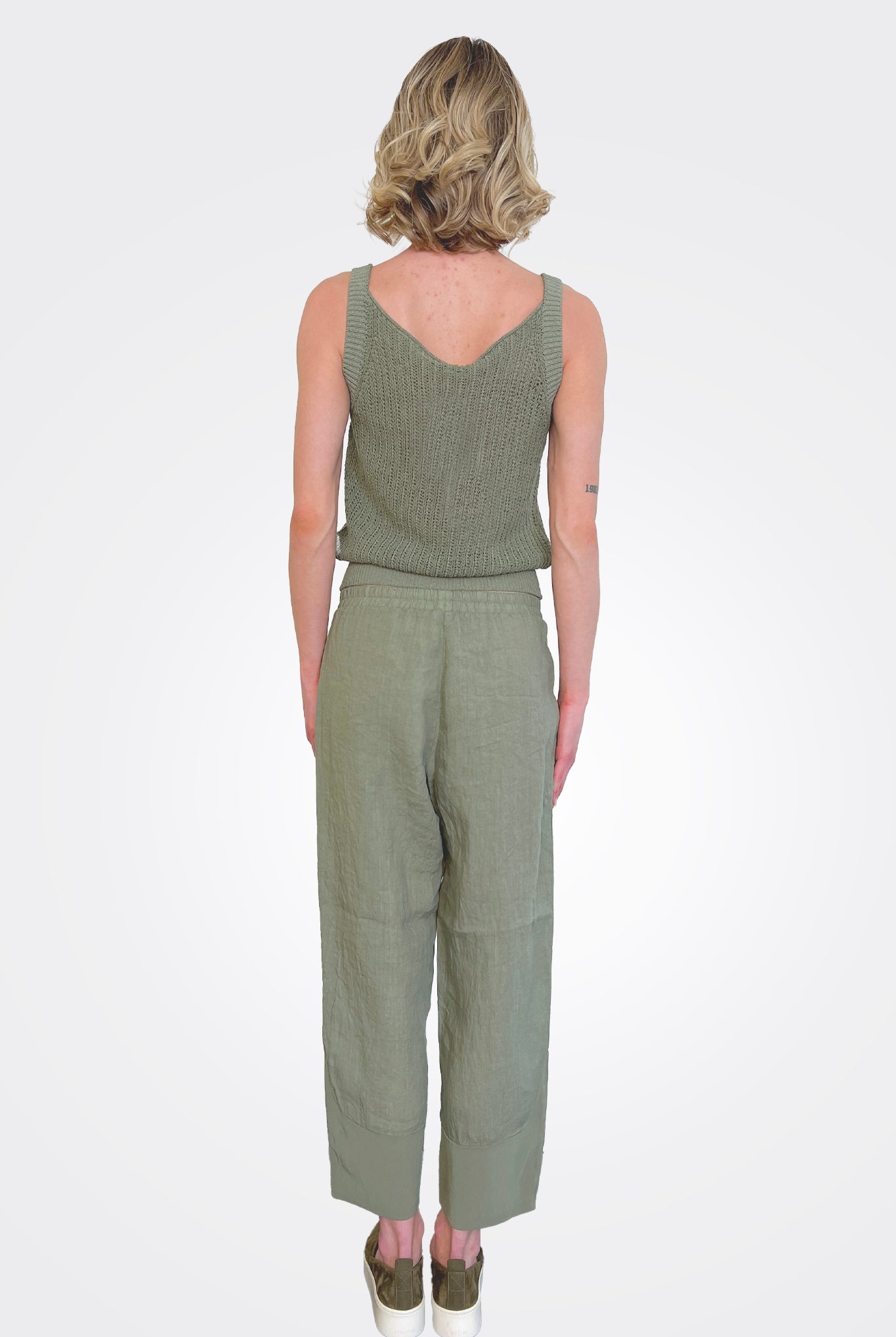 Cropped Ankle Trousers - Green Water by Transit Par-Such — alternate view