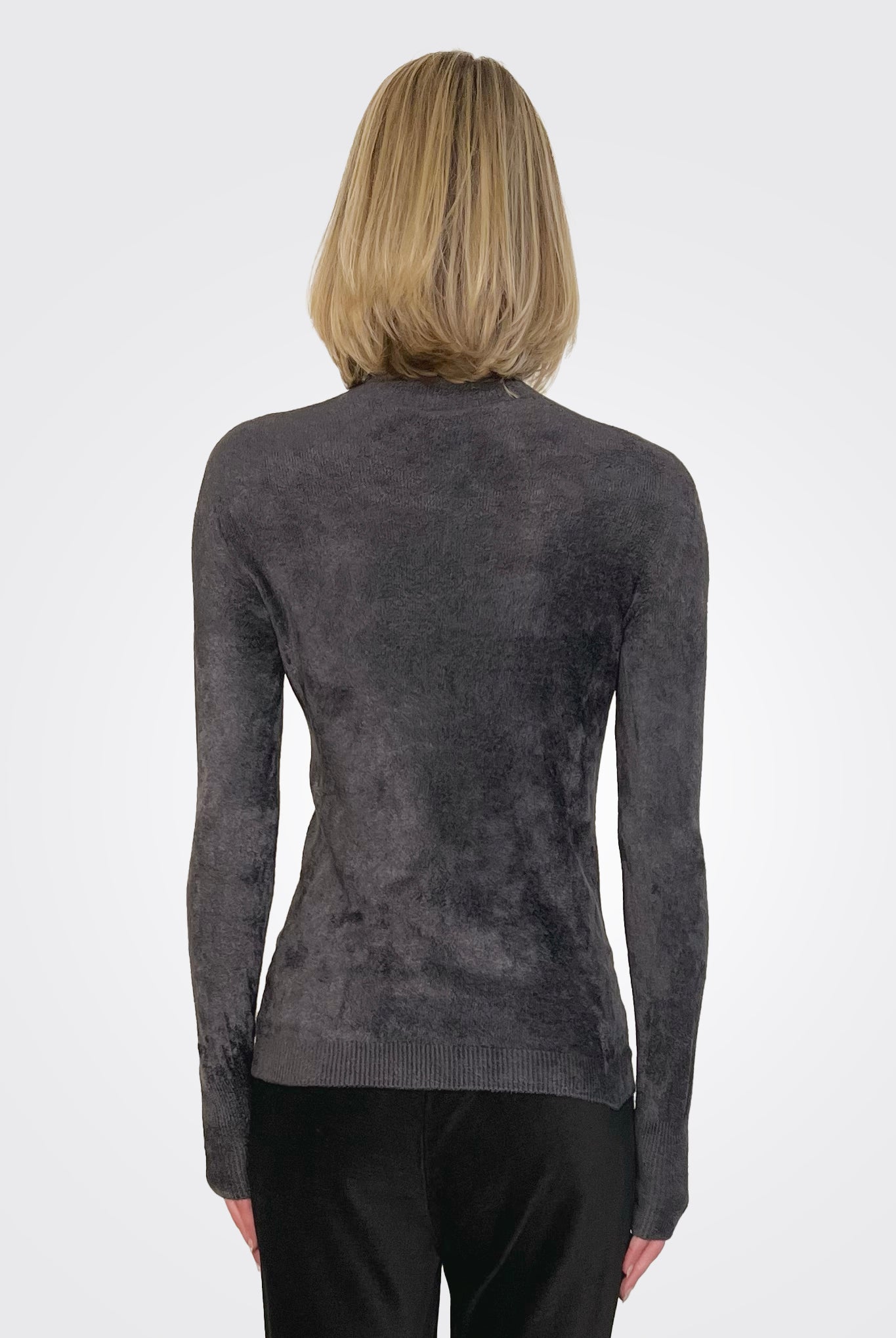 Velvet Turtleneck - Grey by Transit Par-Such — alternate view