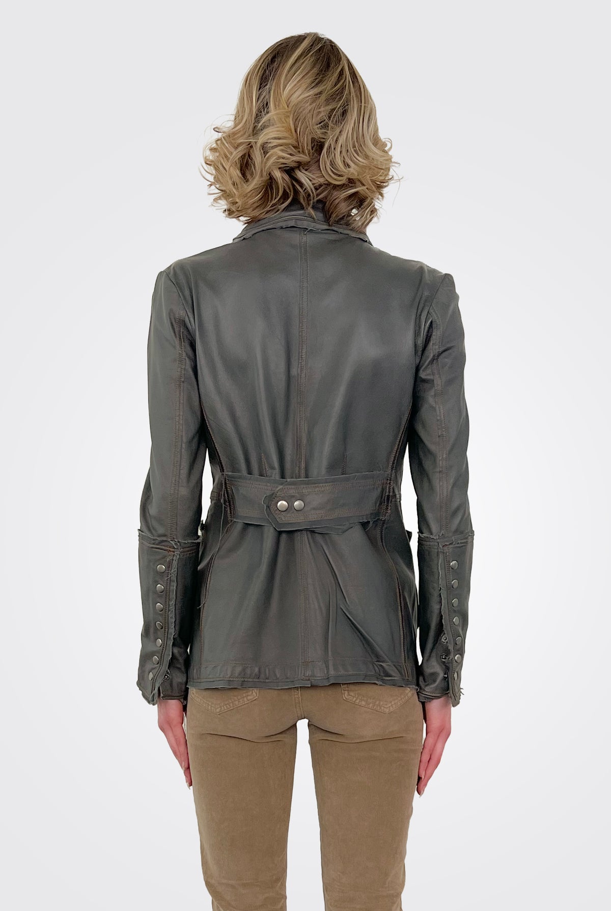 Meryl Leather Jacket - Graystone by Jakett — alternate view
