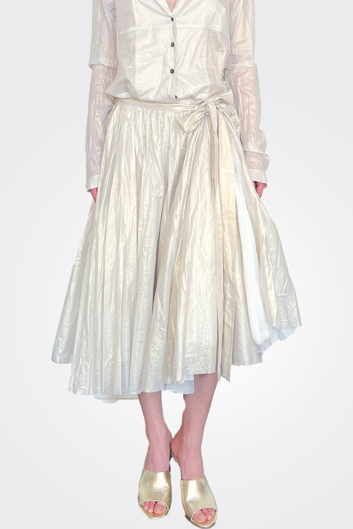 Midi Wide Skirt - Galaxy Sparkle by Rundholz — alternate view