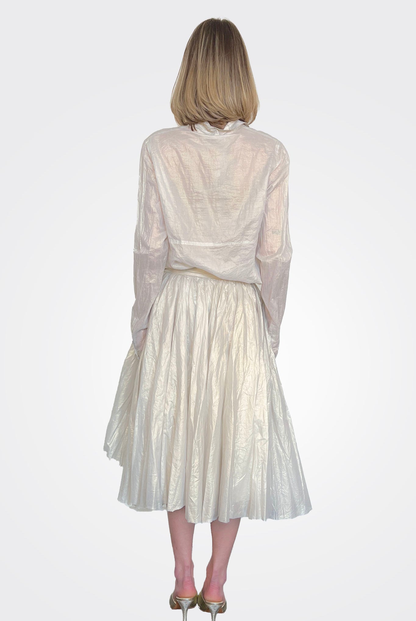 Midi Wide Skirt - Galaxy Sparkle by Rundholz — view 4