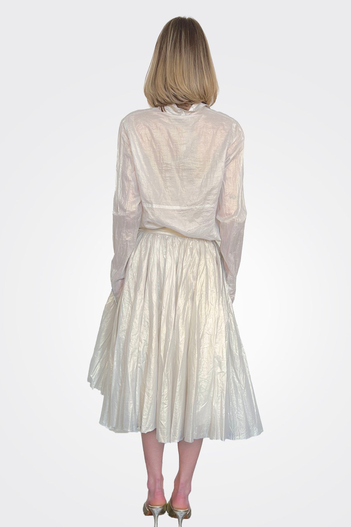 Midi Wide Skirt - Galaxy Sparkle by Rundholz — view 4