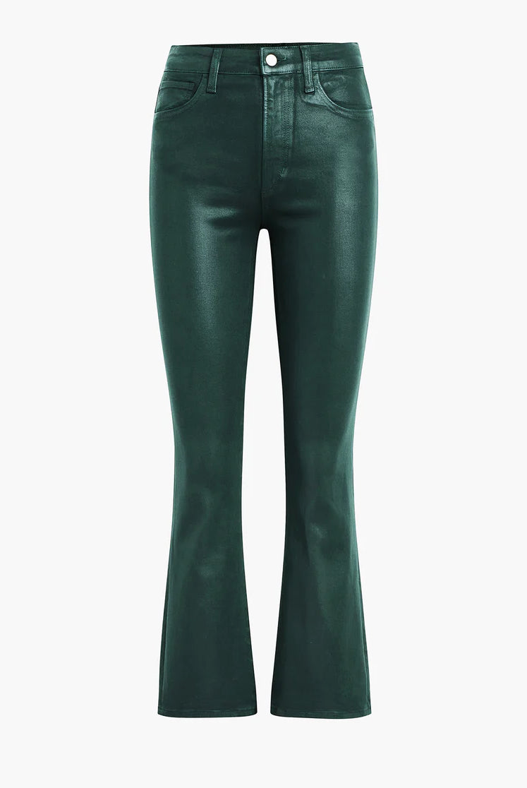 The Callie High Rise Cropped Coat Bootcut - Forest Green by Joe's Jeans — view 6