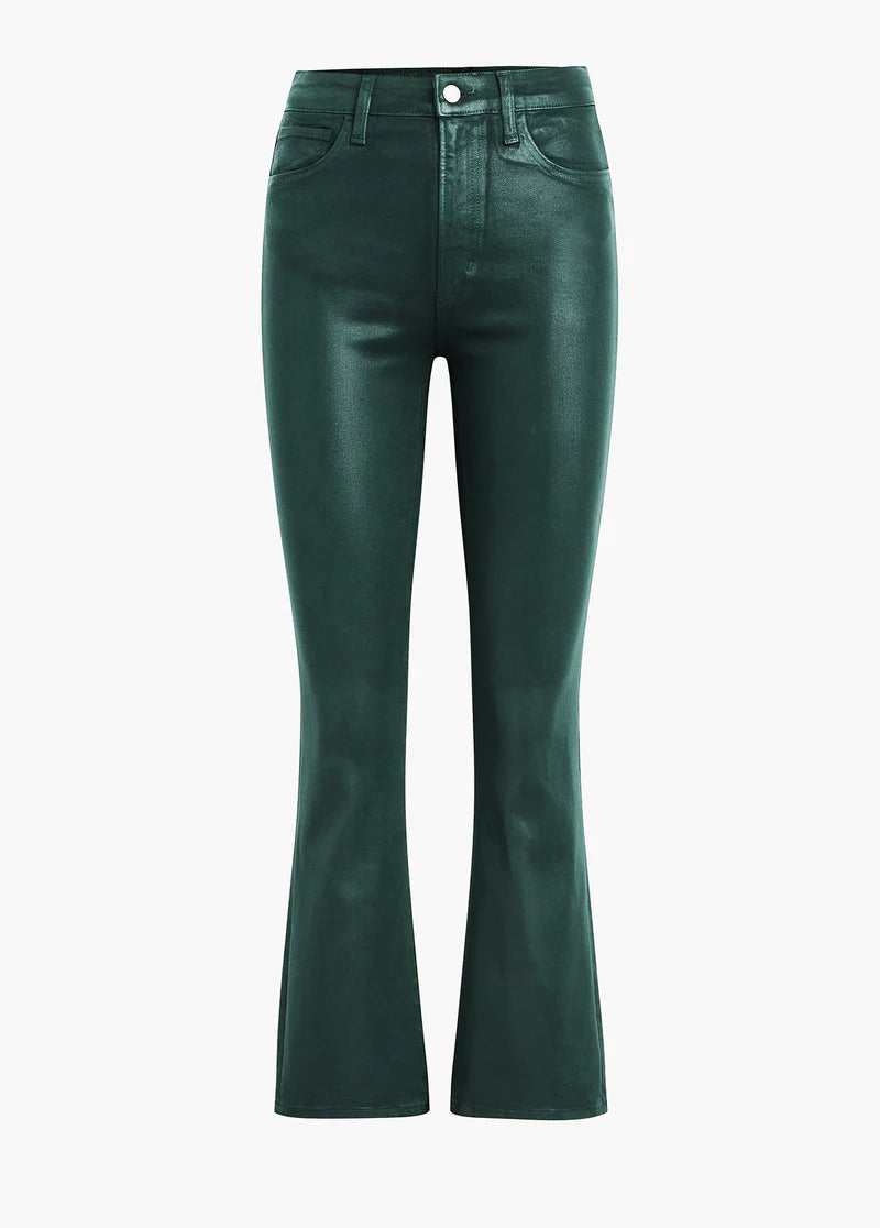 The Callie High Rise Cropped Coat Bootcut - Forest Green by Joe's Jeans — view 6