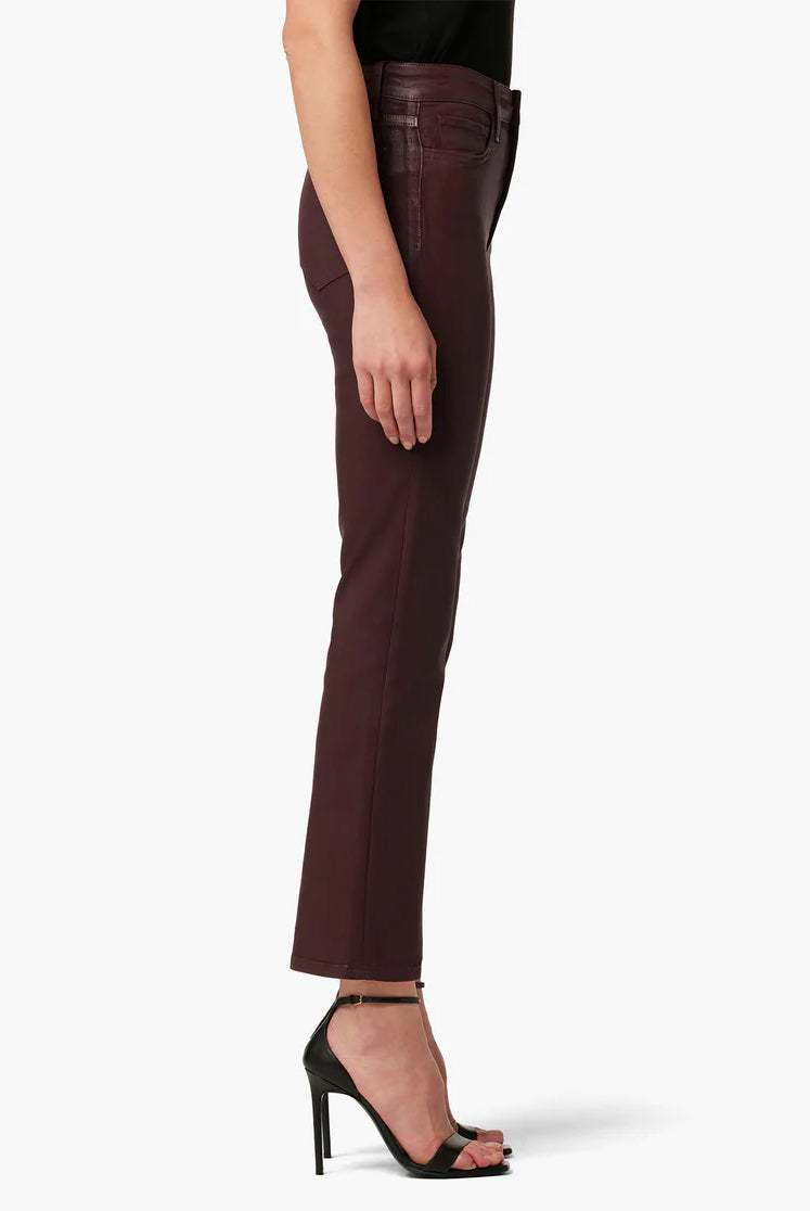 The Callie High Rise Cropped Coat Bootcut - Rum Raisin by Joe's Jeans — view 3