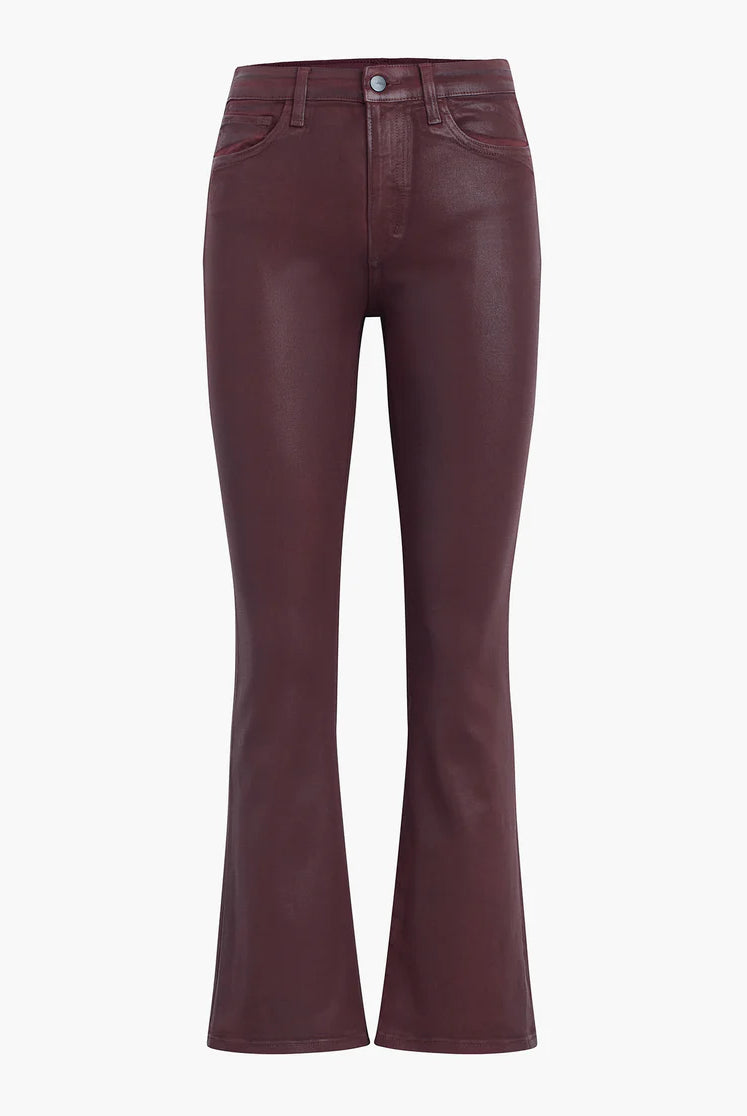 The Callie High Rise Cropped Coat Bootcut - Rum Raisin by Joe's Jeans — view 6