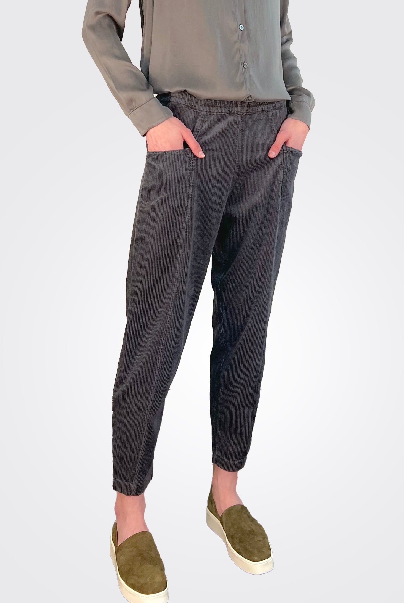 Corduroy Trousers - Grey by Transit Par-Such — alternate view