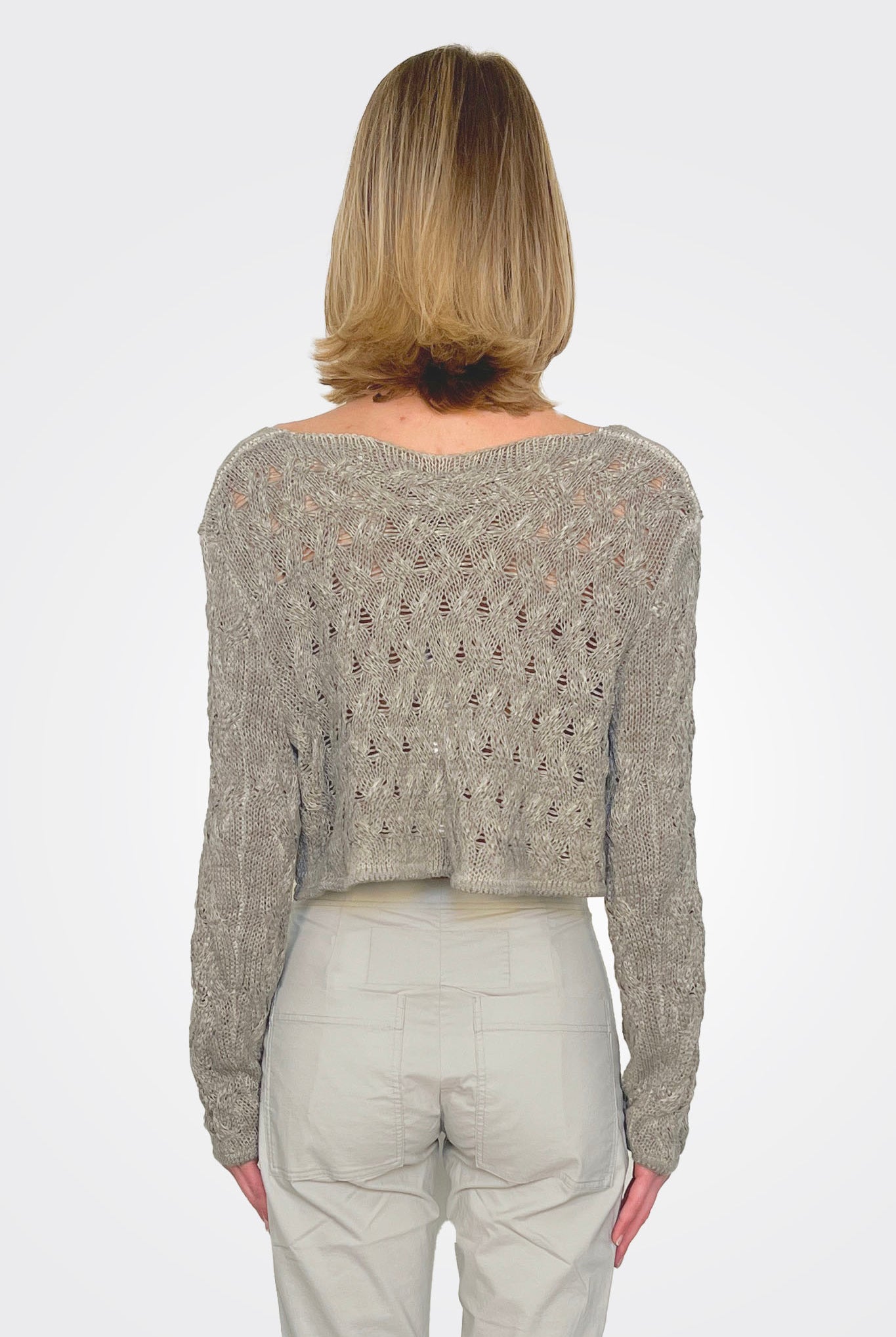 Cropped Mini Cardigan - Hay Cloud by Rundholz — alternate view