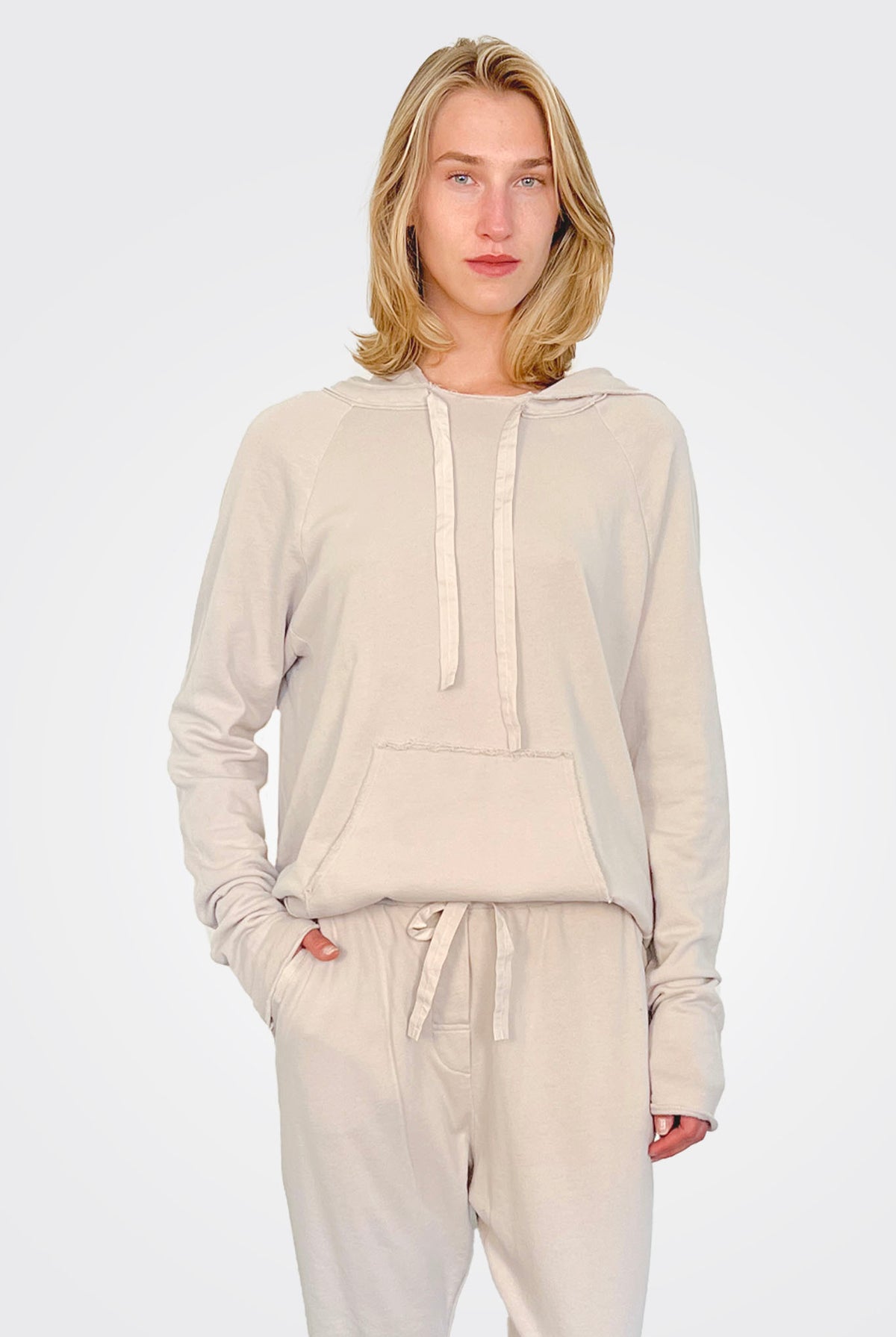 Ultra Light Sweat Hoodie - Chalk by Kristensen | 25 South Boutiques