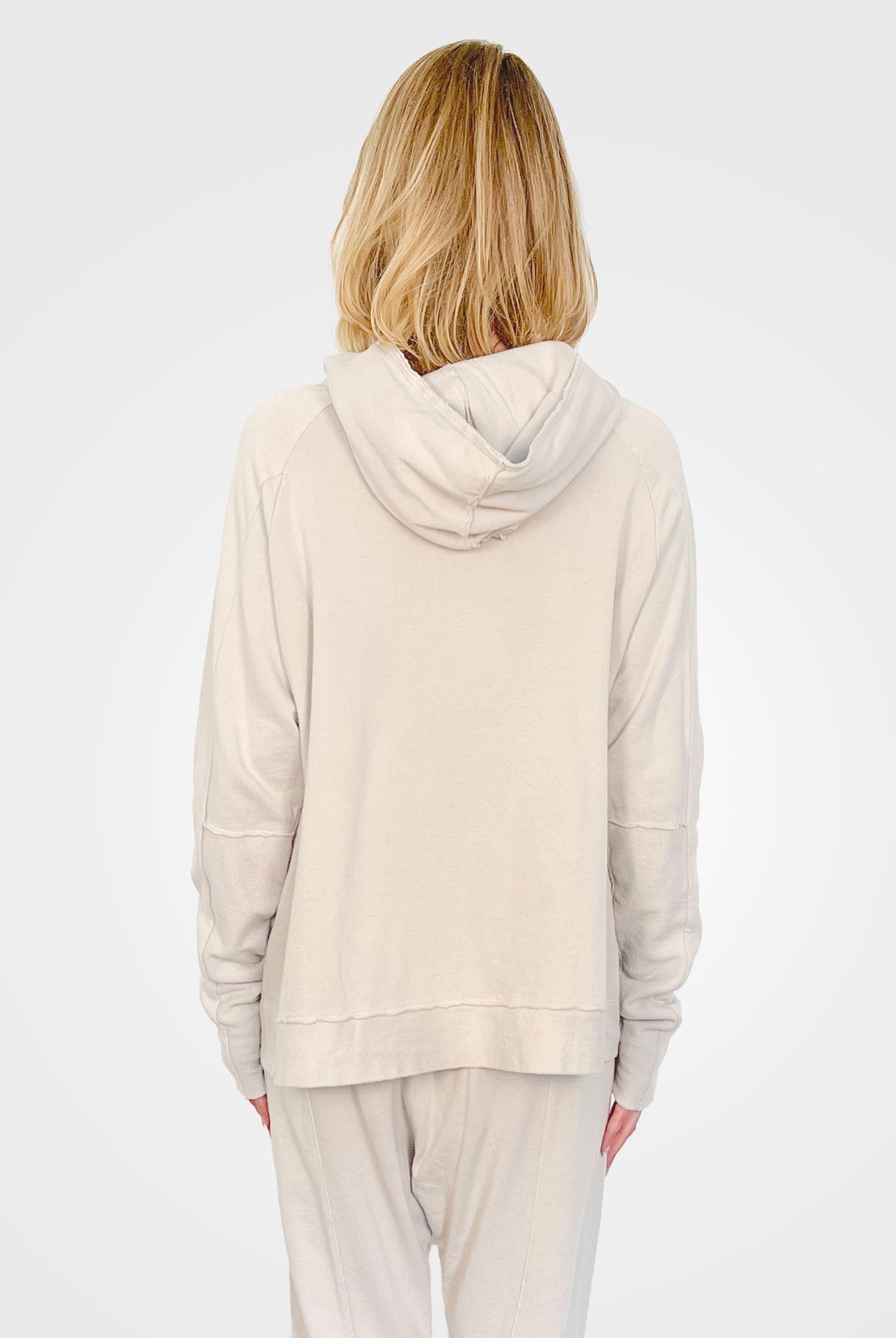 Ultra Light Sweat Hoodie - Chalk by Kristensen — view 3
