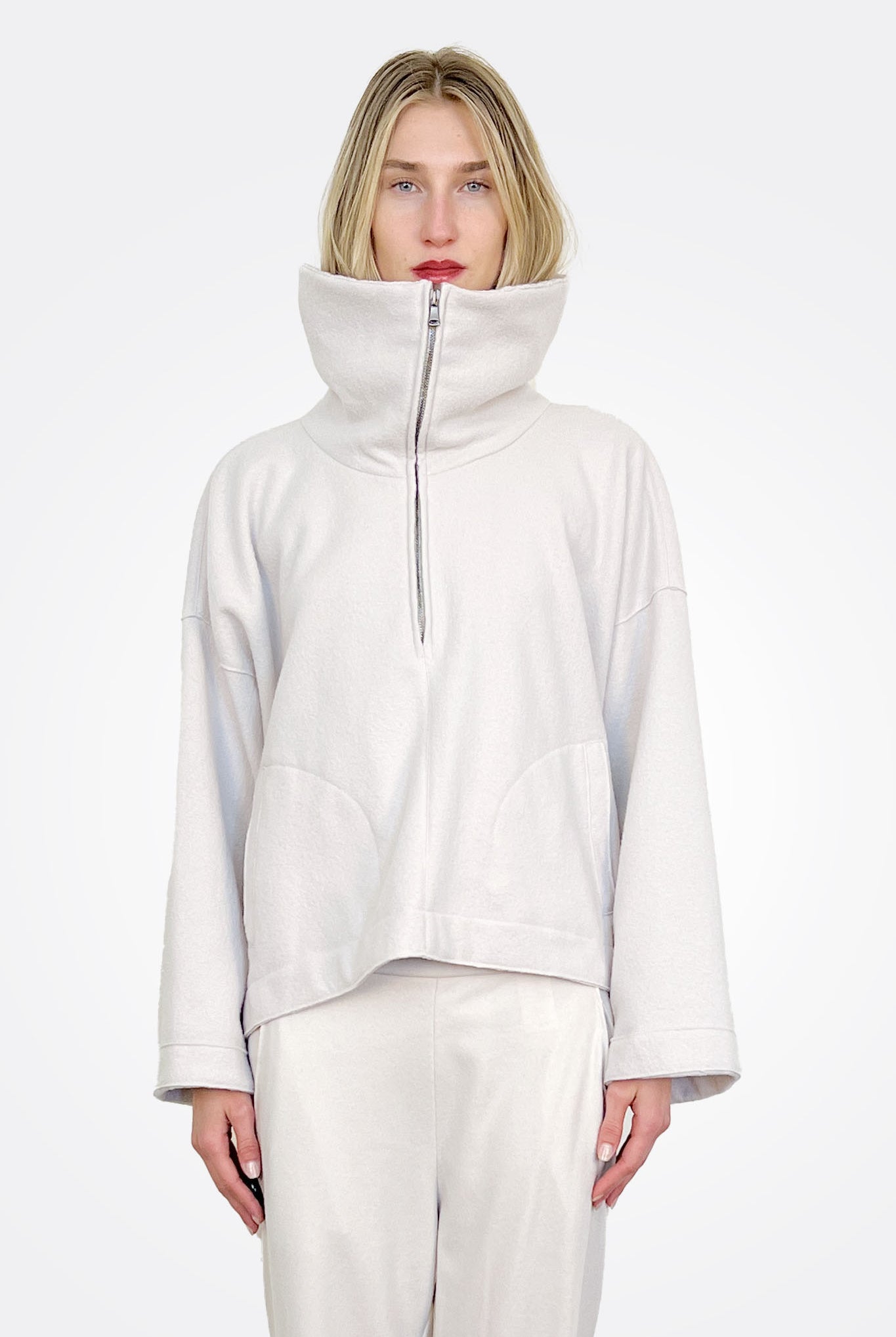 Quarter Zip Jumper - Ice by Transit Par-Such — alternate view