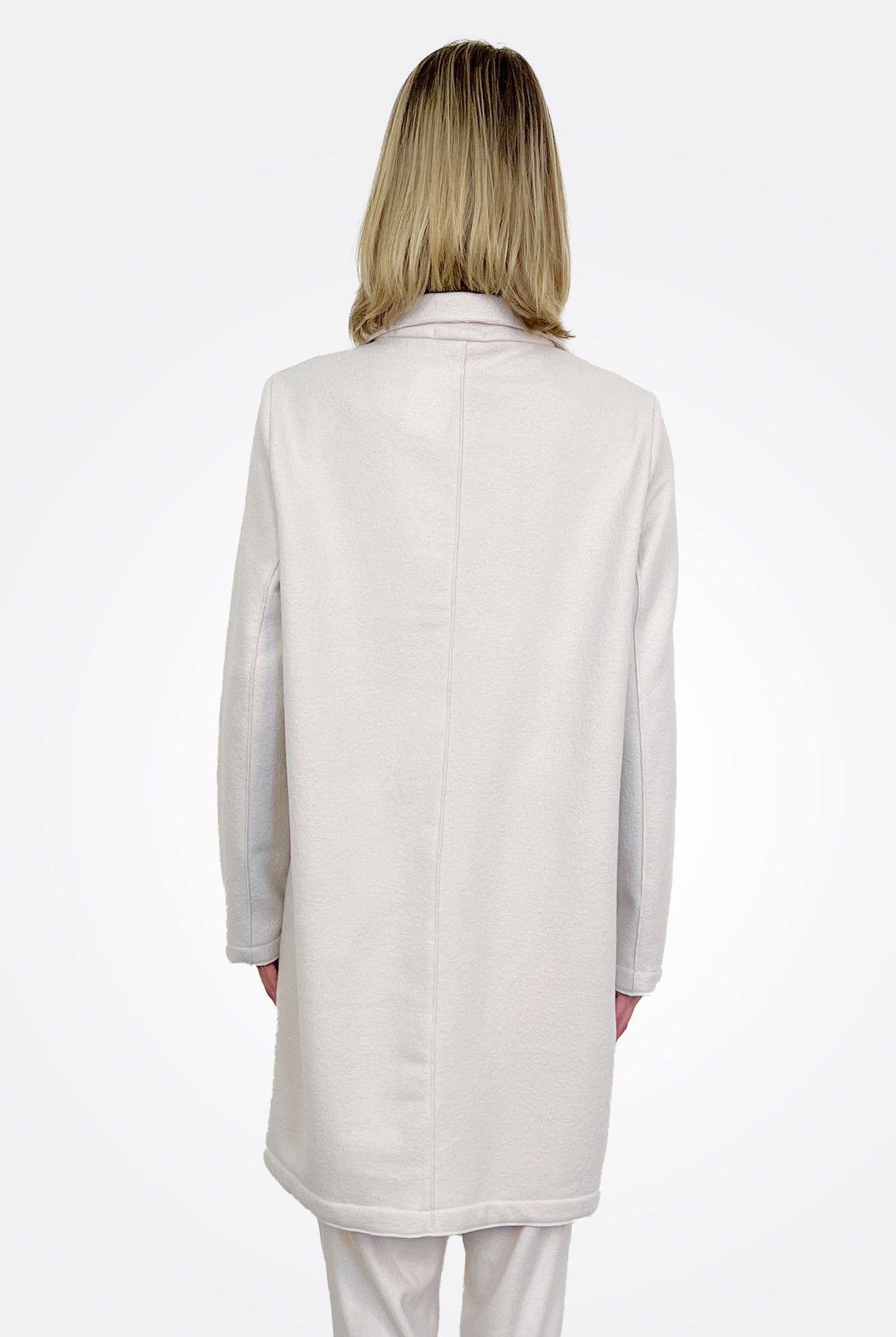 Woollen Cloth Zipped Coat - Ice by Transit Par-Such — view 4