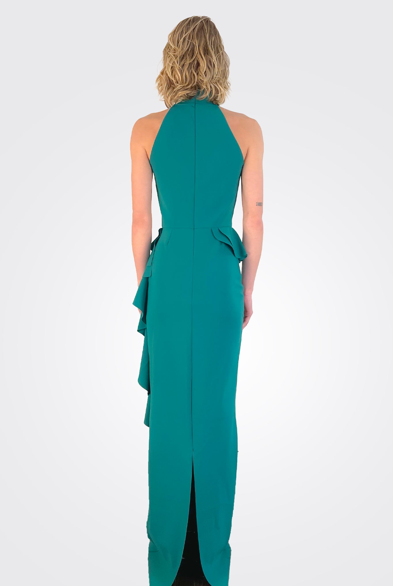 Ah Long Peplum Gown - Jade by Chiara Boni — alternate view