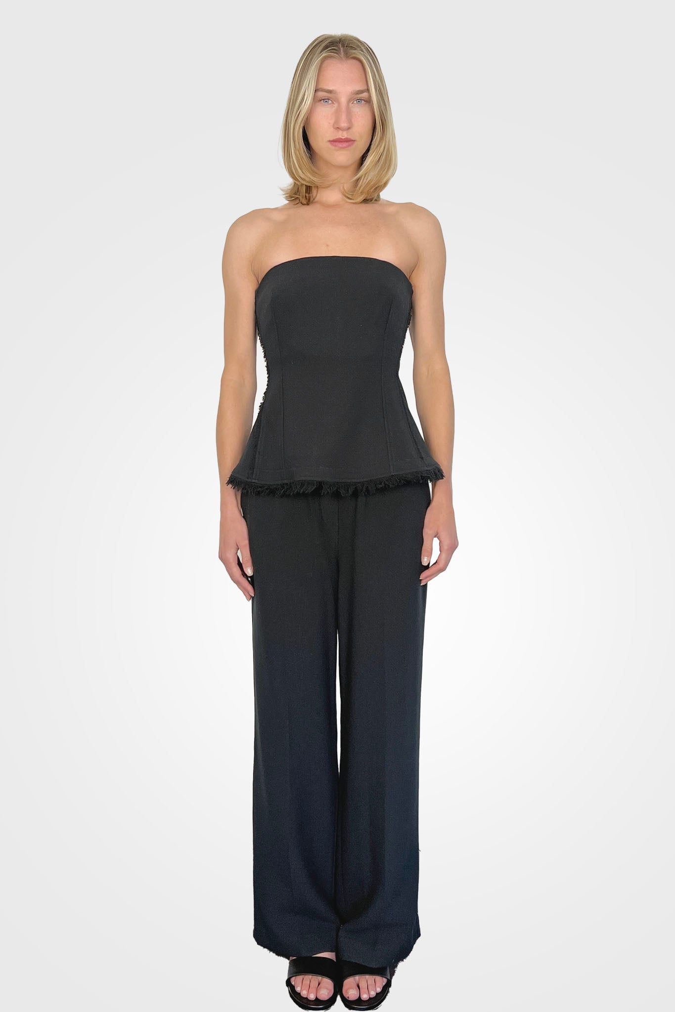 Cillian Straight Leg Pant - Black by Jonathan Simkhai | 25 South Boutiques