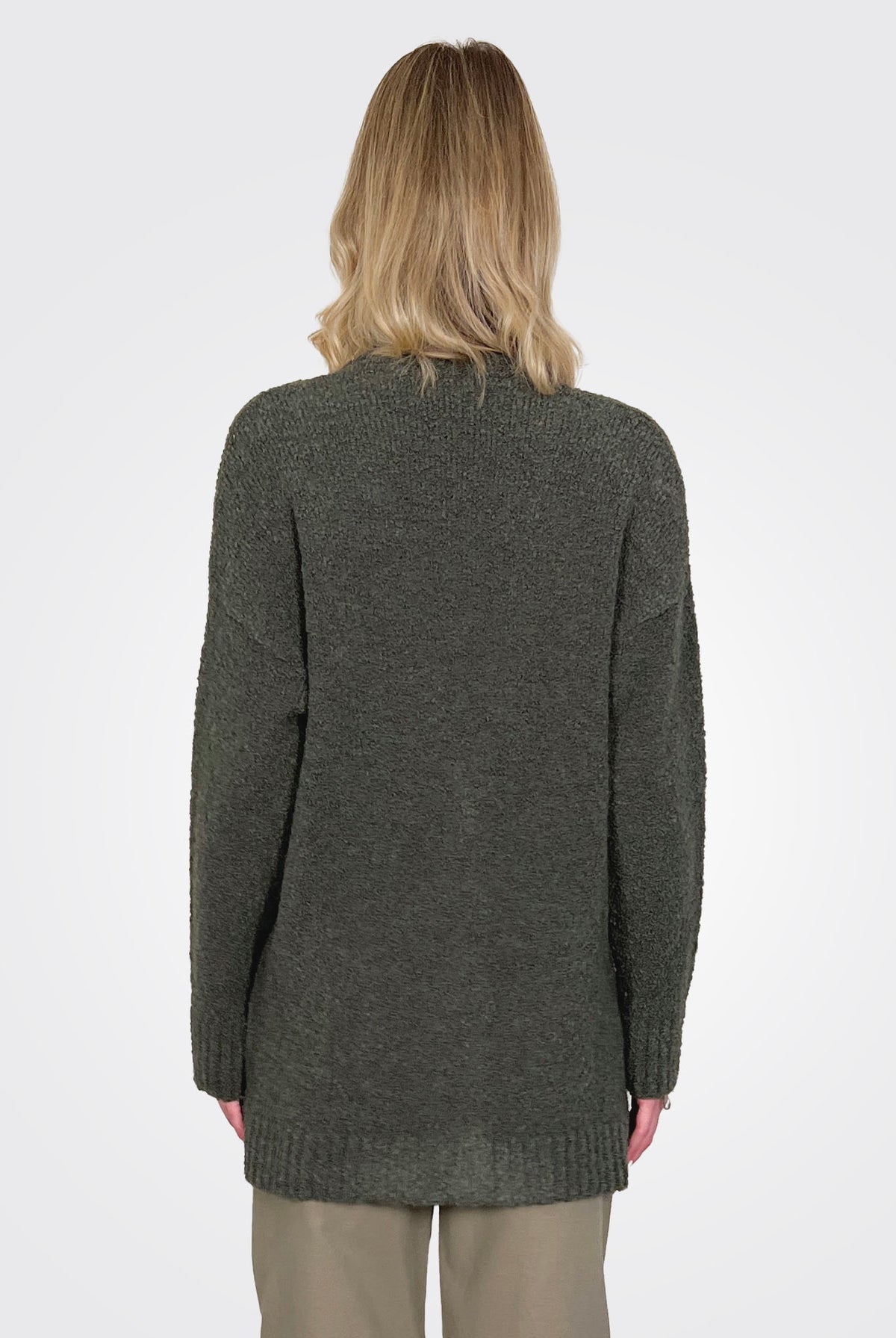 Jhonny Cardigan Button Coat - Khaki by Marella — alternate view