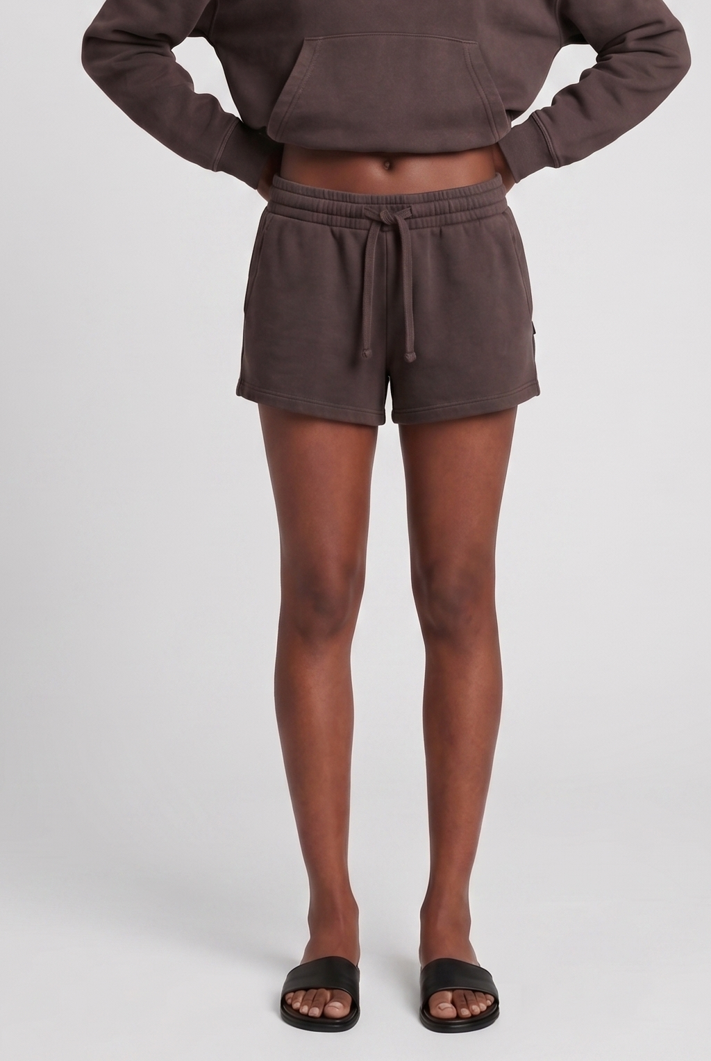 Turepo Lounge Shorts - Black Bean by Keeling — alternate view