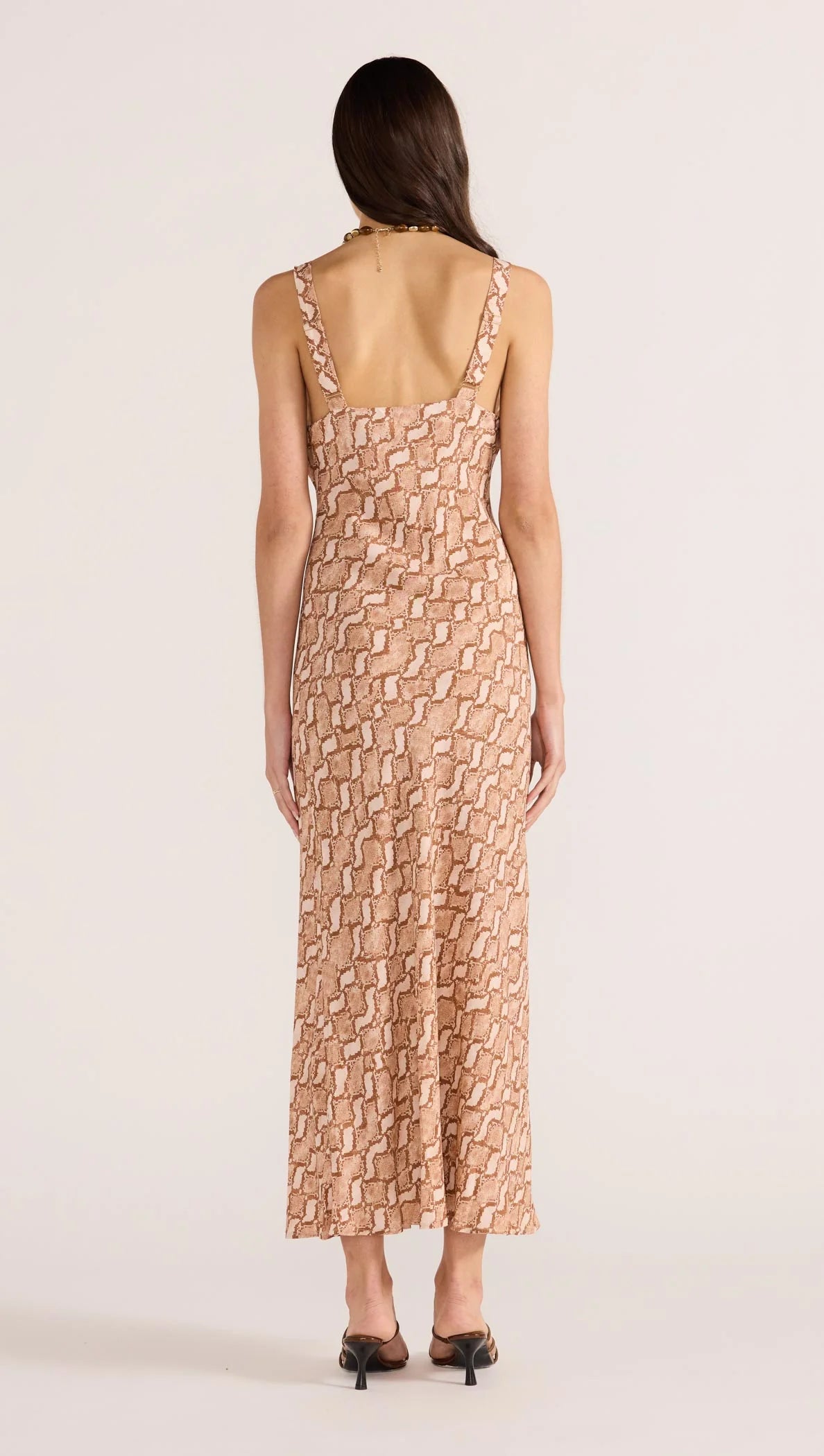 Koa Bias MIdi Dress - Snake by Mink Pink — view 4
