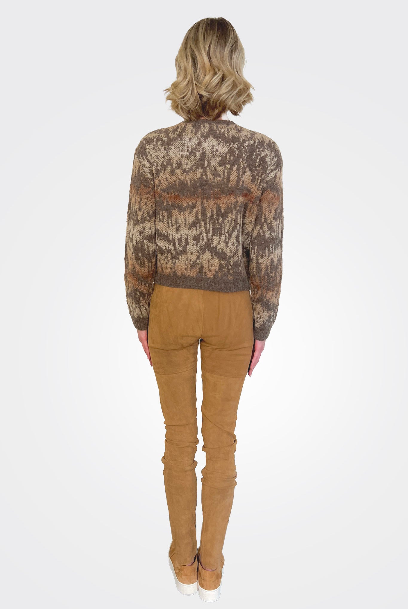 Suede Legging - Camel by Kristensen — view 3