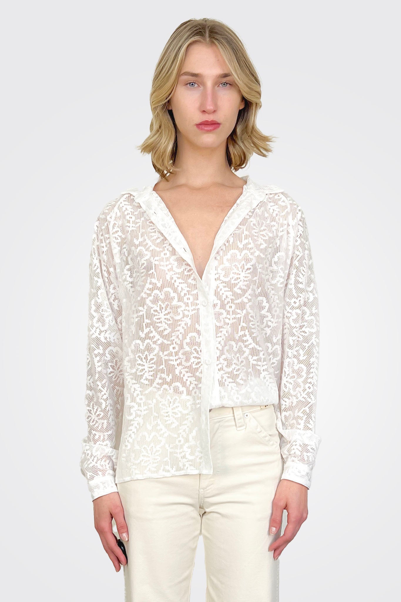 Lace Blouse - Frangipani by Forte Forte — alternate view