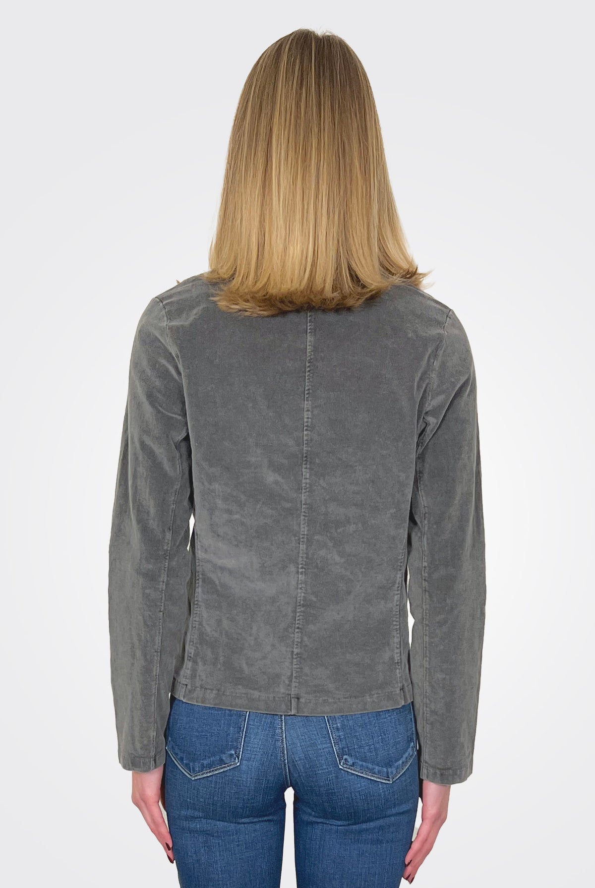 Century Park Corduroy Blazer - Gunmetal by LA Made — alternate view