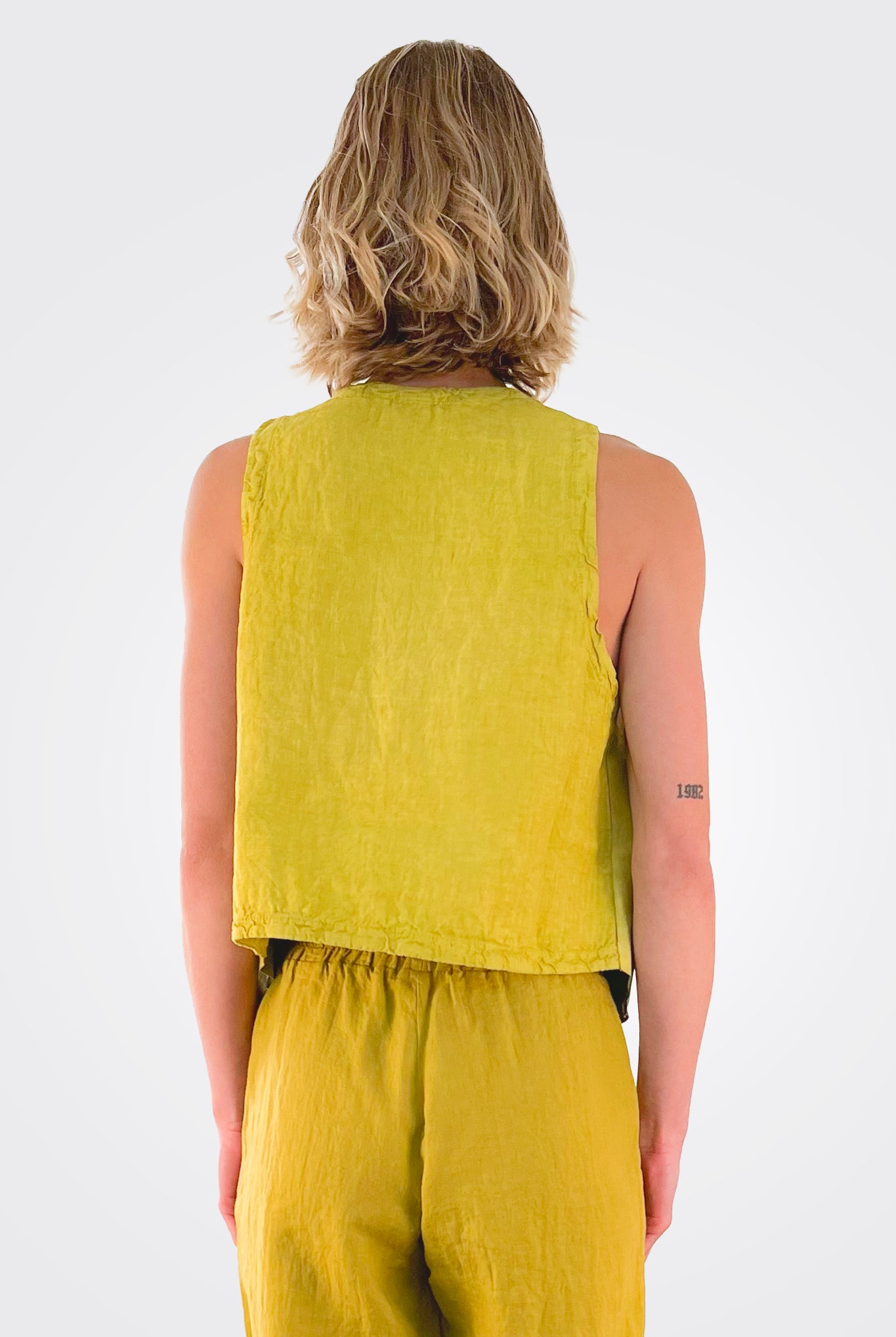 Waistcoat Leather - Lime by Transit Par-Such — alternate view