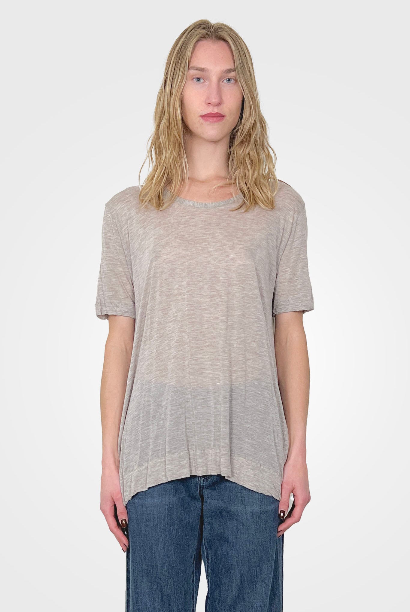 Long Short Sleeve Blouse - Latte by Private 0204 | 25 South Boutiques