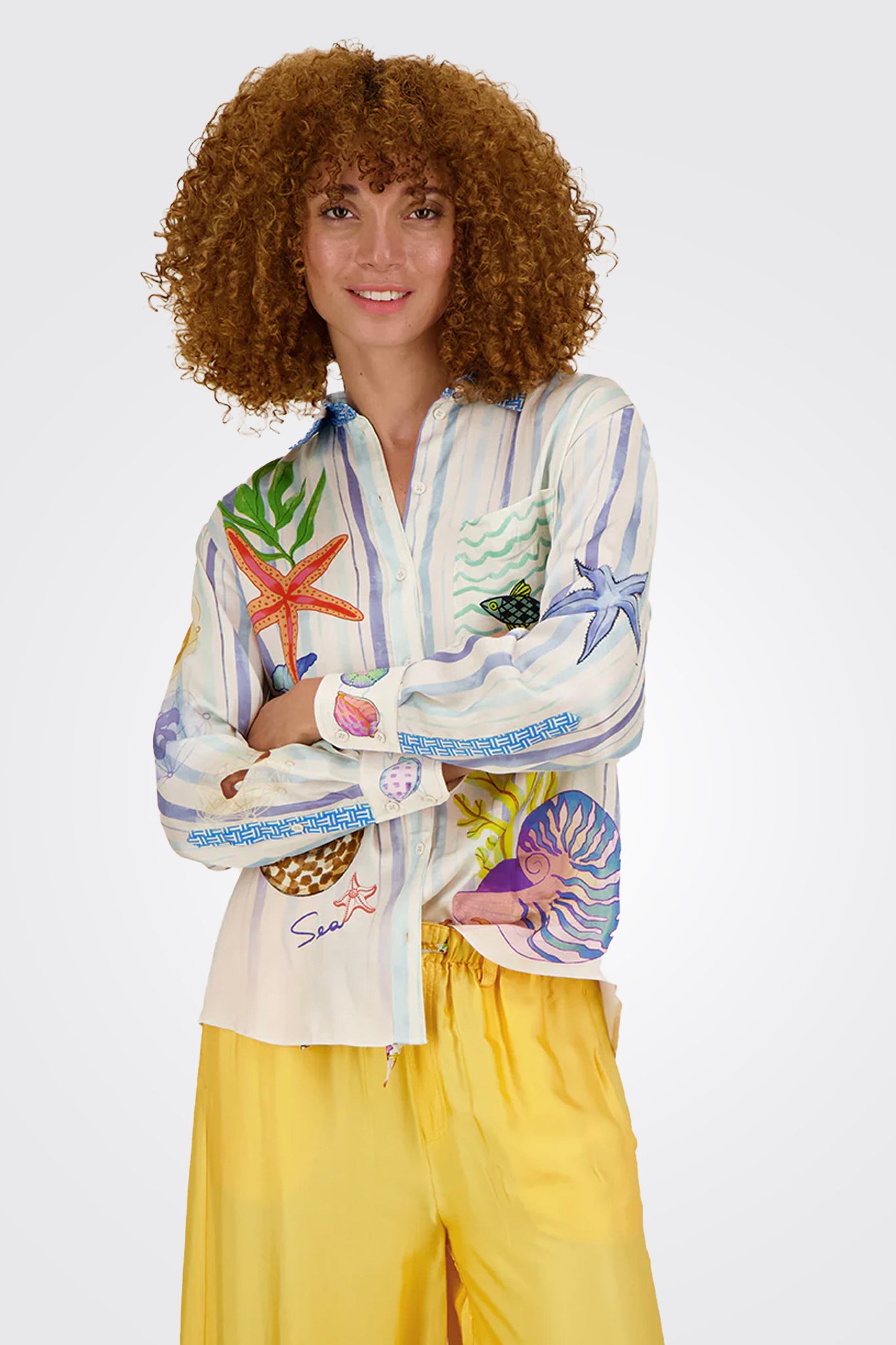 Isabel Printed Shirt - Magic Ocean by Me369 — view 3
