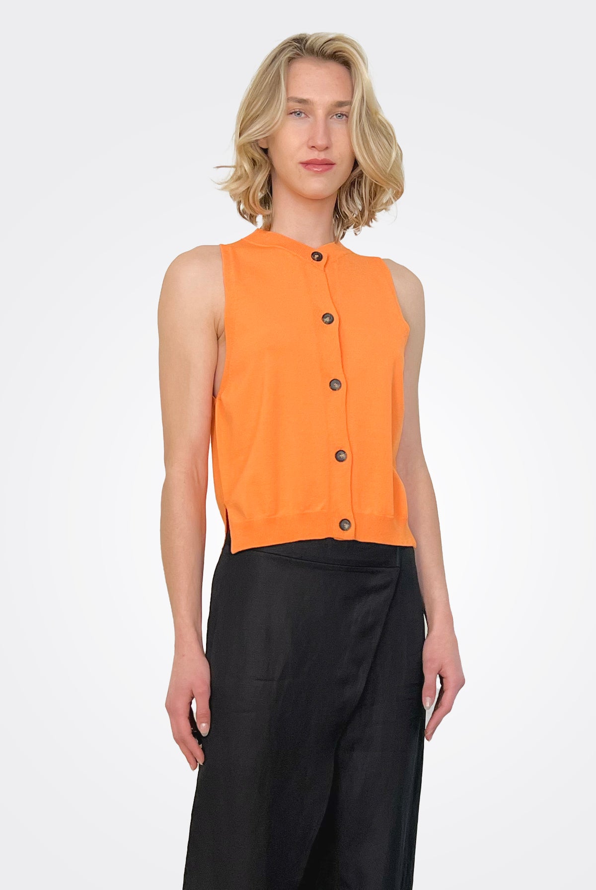 V Neck Waistcoat - Mango by Liviana Conti | 25 South Boutiques