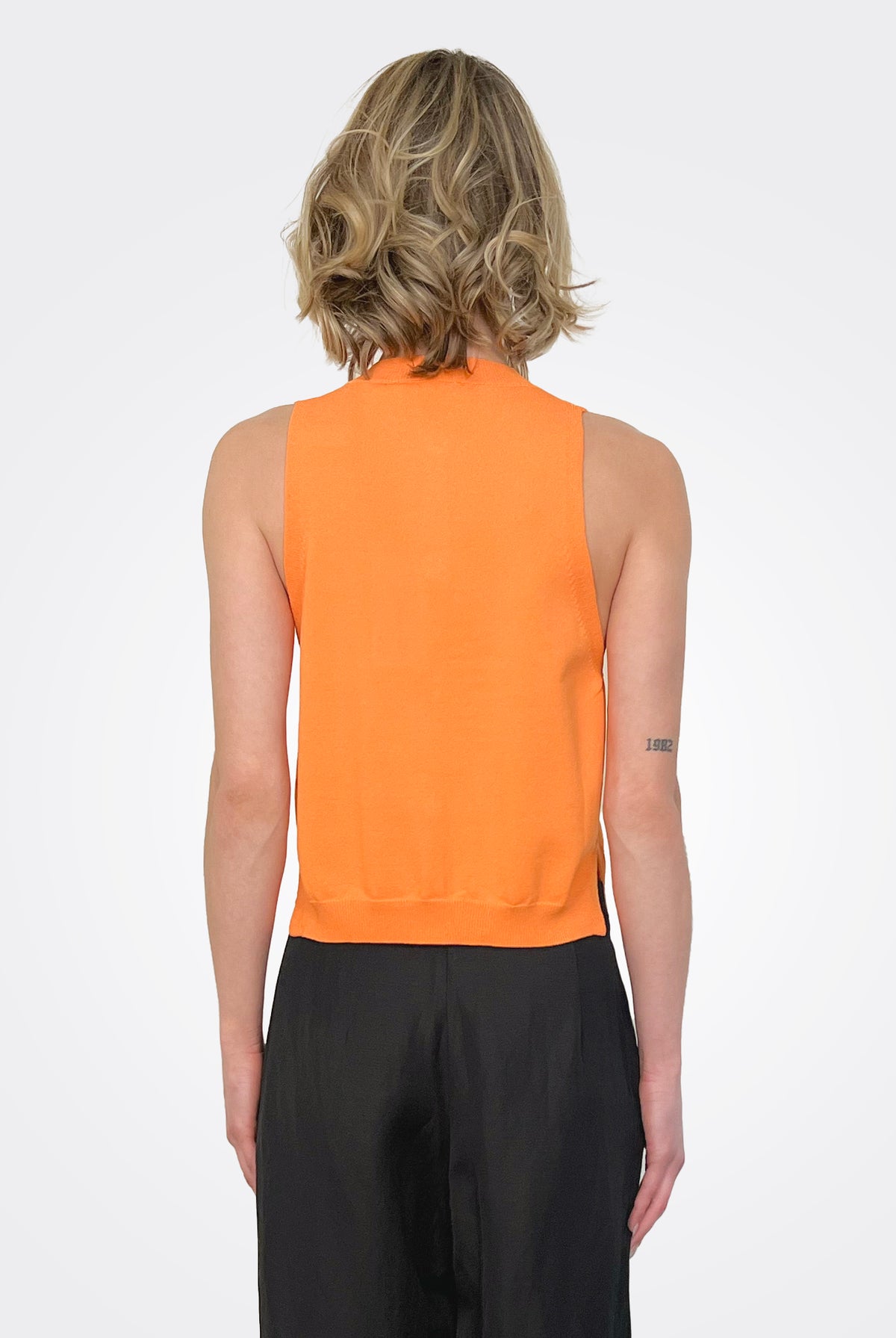 V Neck Waistcoat - Mango by Liviana Conti — view 3