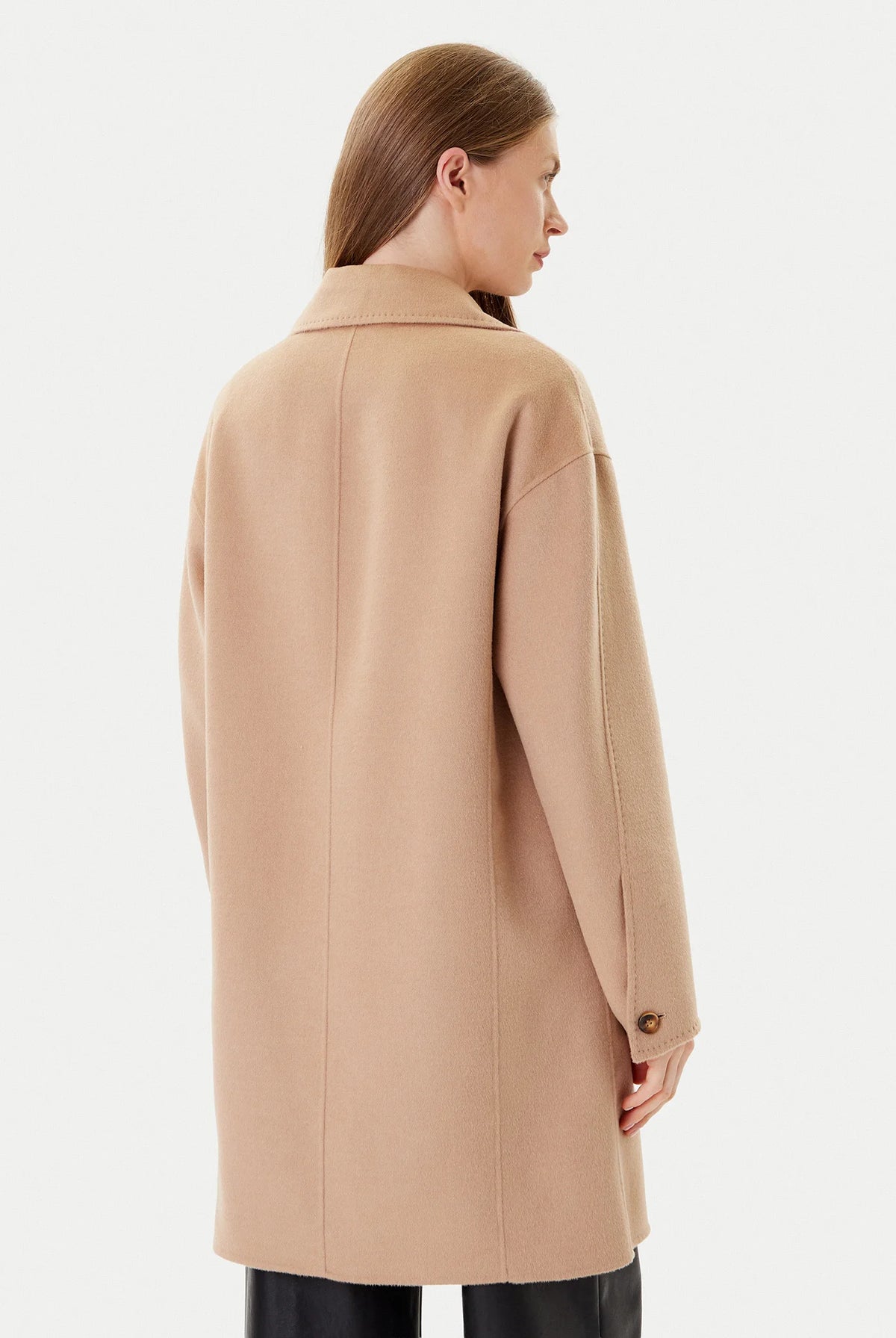 Good Double Button Wool Coat - Beige by Marella — view 3