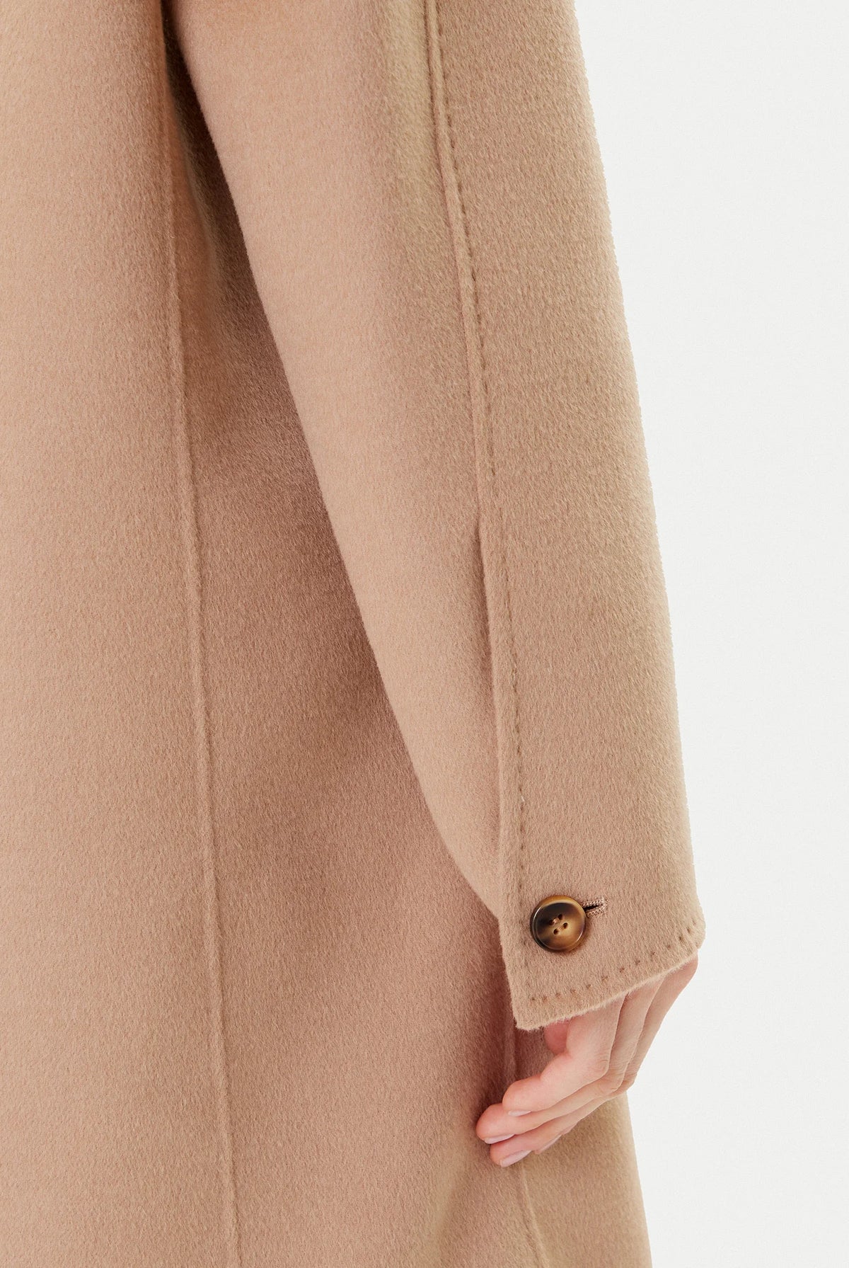 Good Double Button Wool Coat - Beige by Marella — view 4