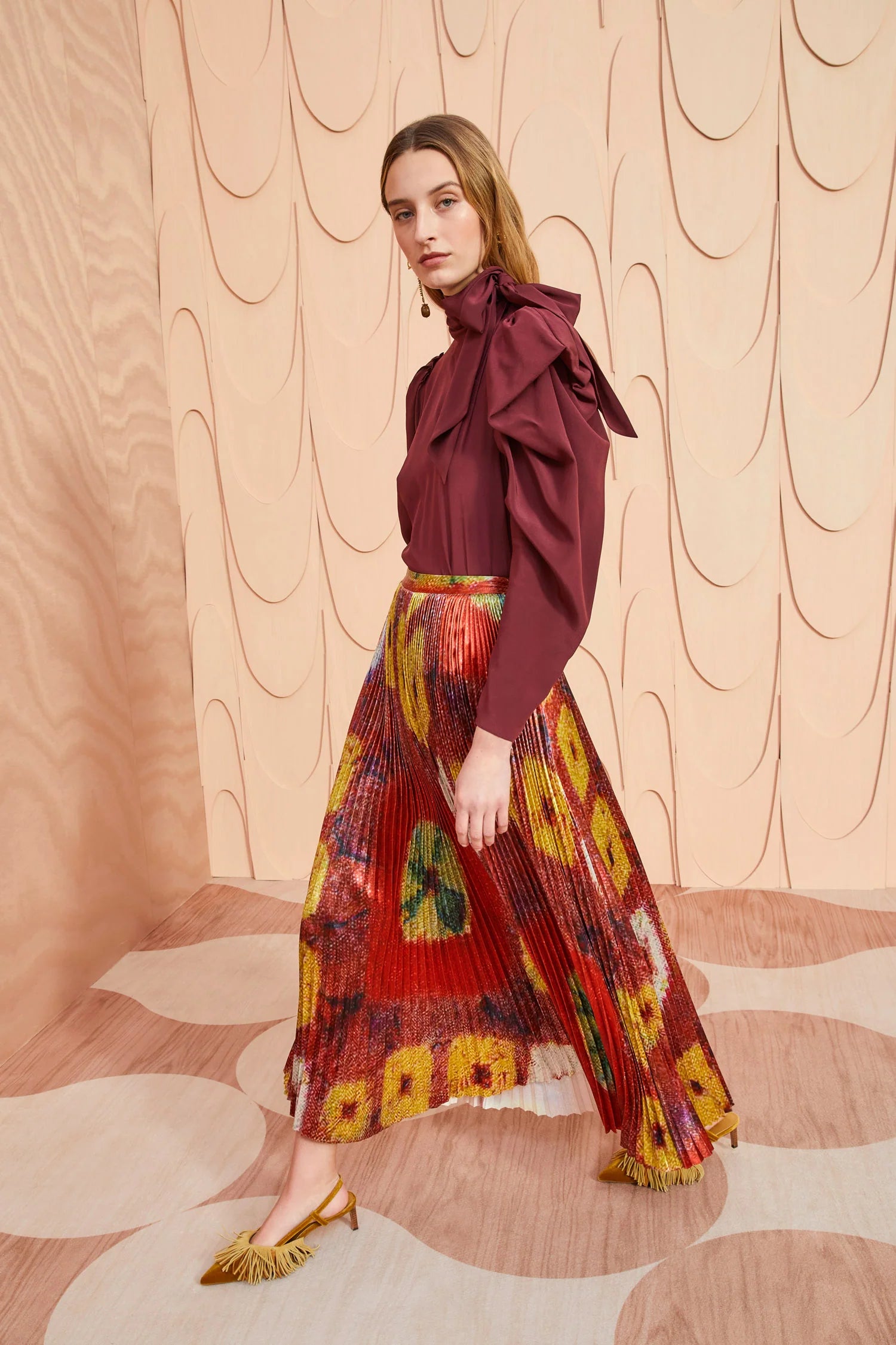 Rami Skirt - Medallion Red by Ulla Johnson — view 4