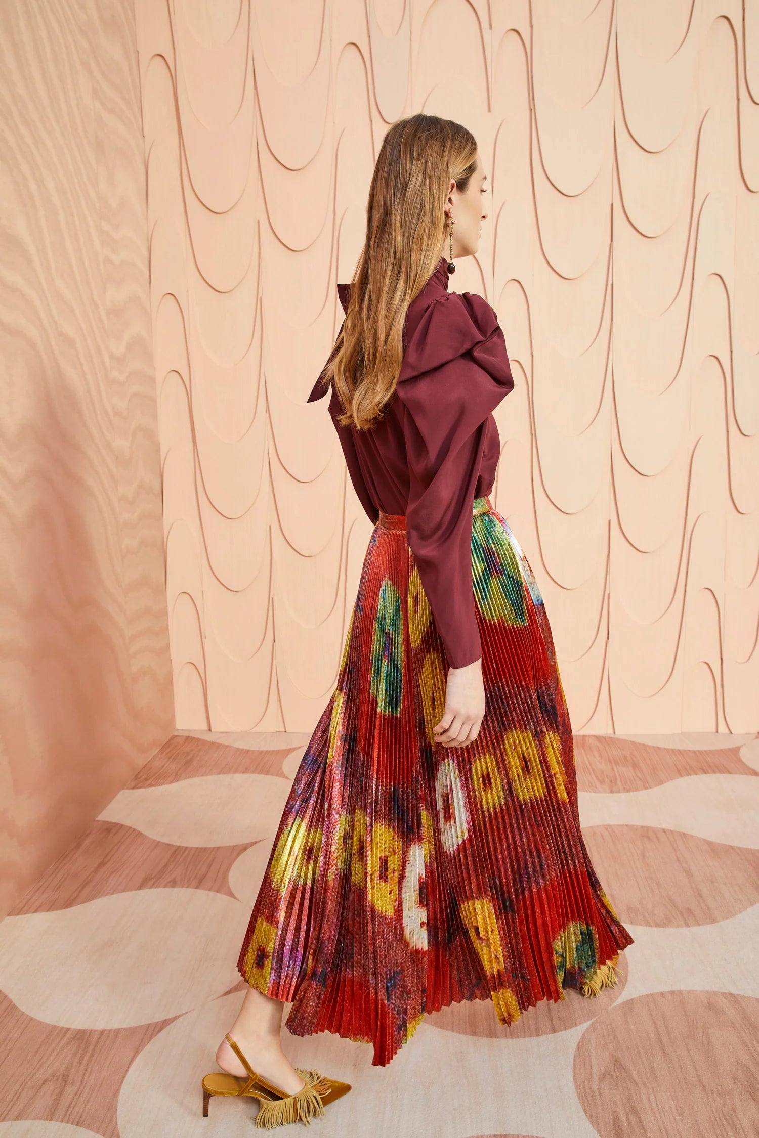 Rami Skirt - Medallion Red by Ulla Johnson — view 5