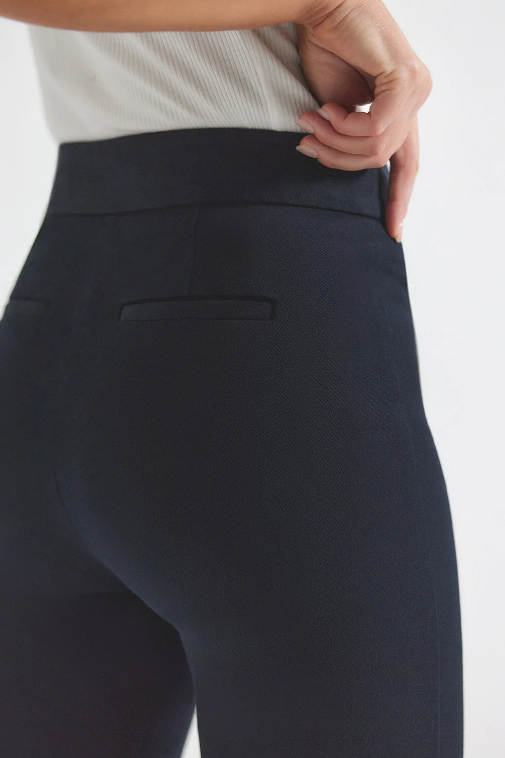 Crosby Flare Trousers - Midnight by Derek Lam — view 3
