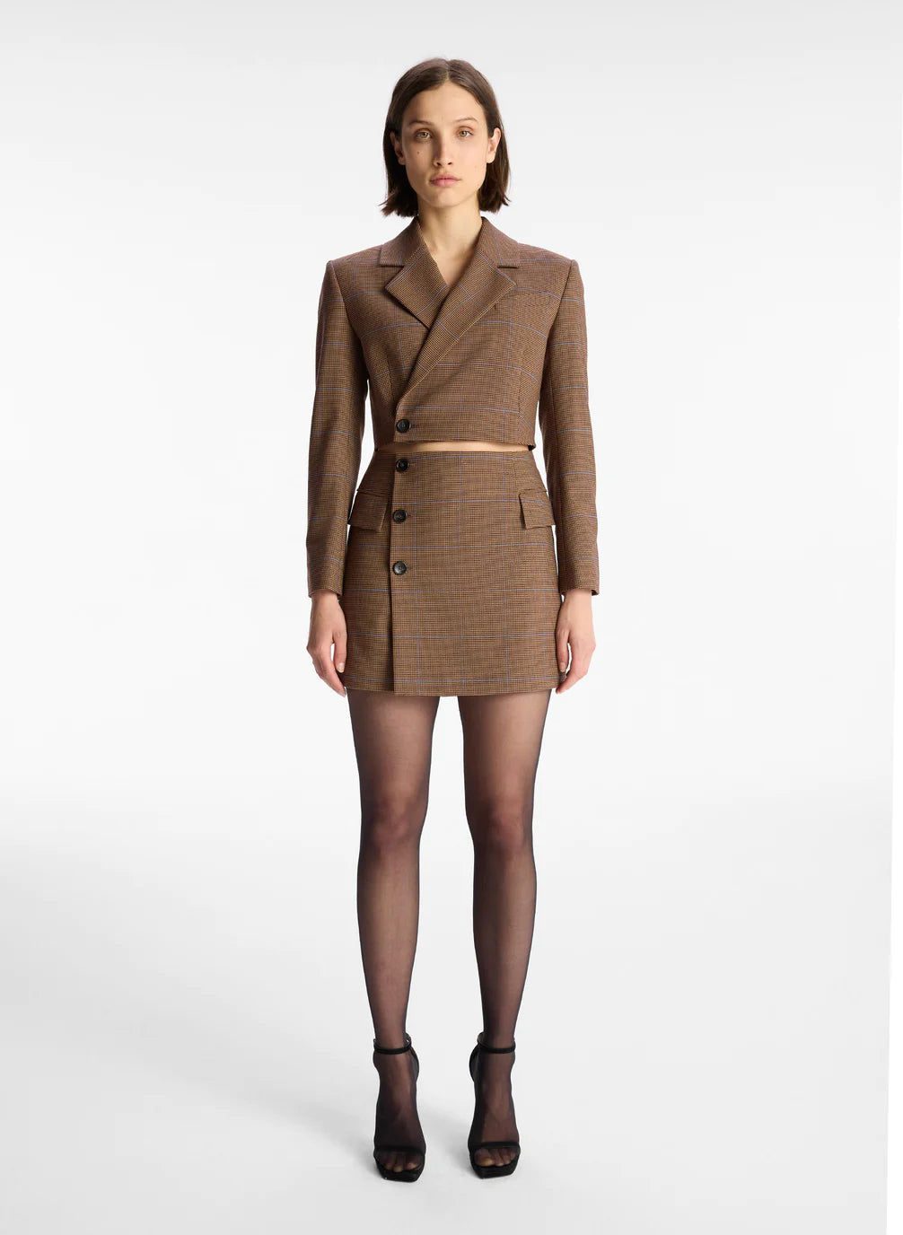 Millie Cut Out Blazer Dress - Chestnut Multi by A.L.C | 25 South Boutiques