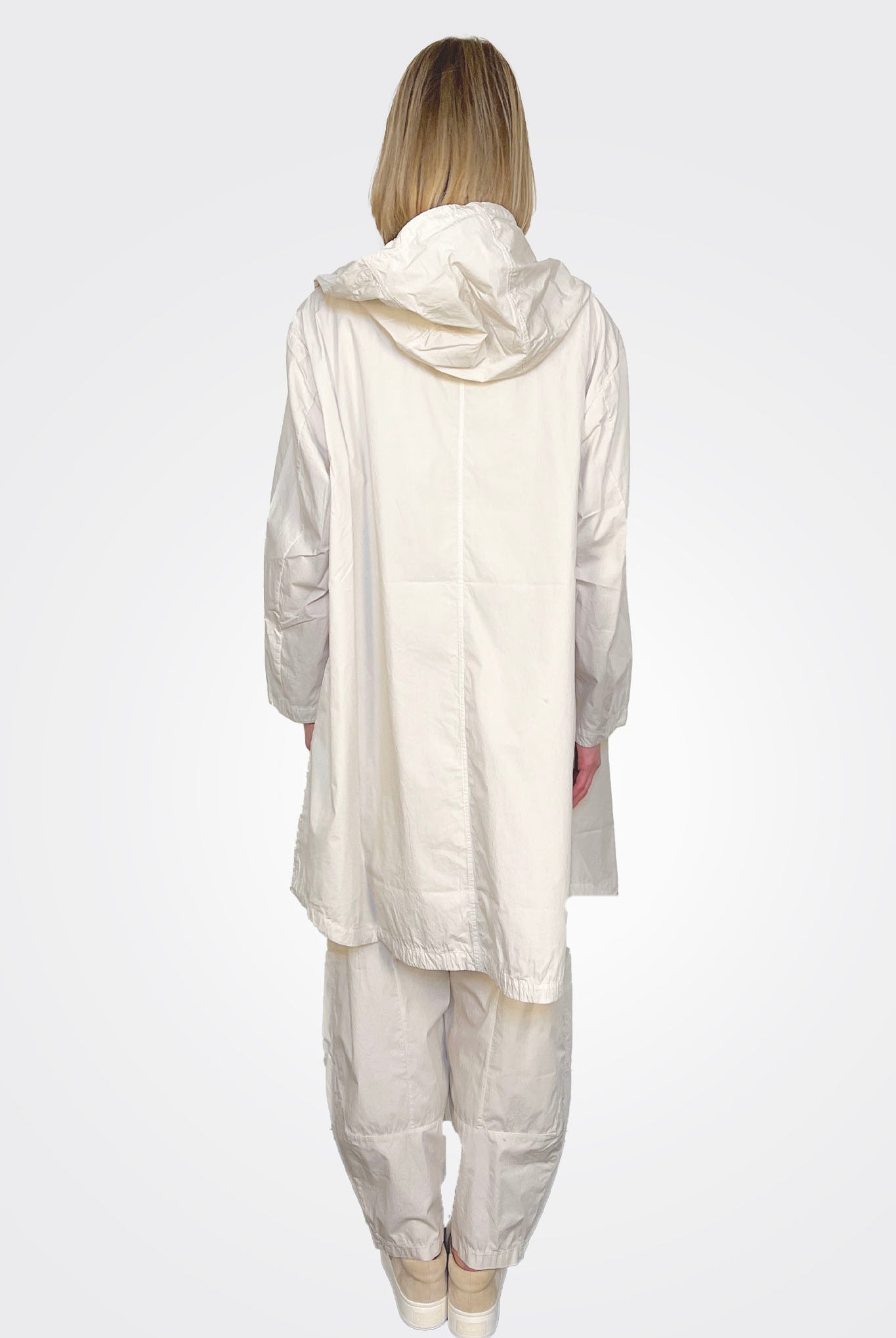 Hooded Midi Trench Coat - Milk by Transit Par-Such — view 4