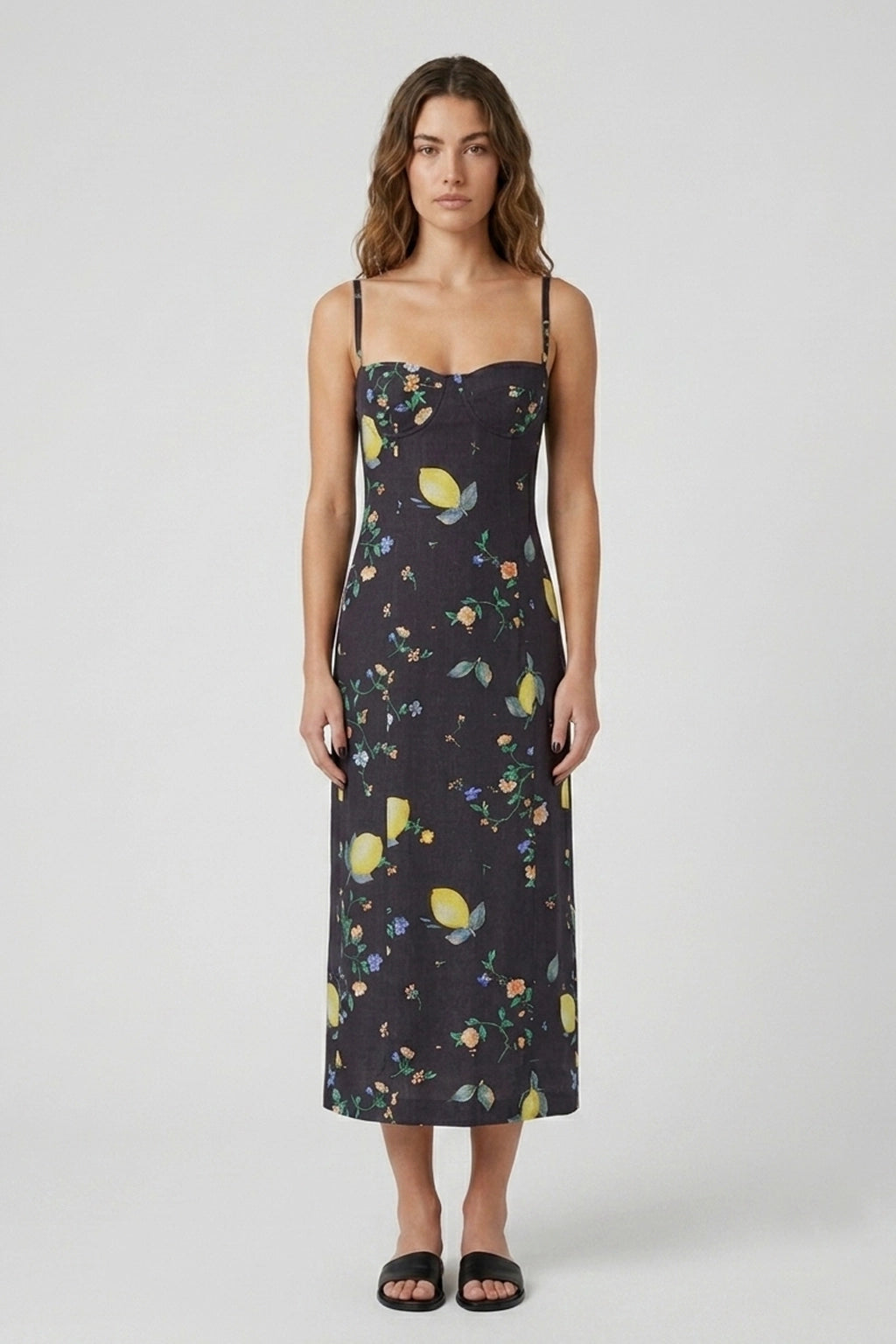 Printed Floral Dress - Black by Moschino | 25 South Boutiques