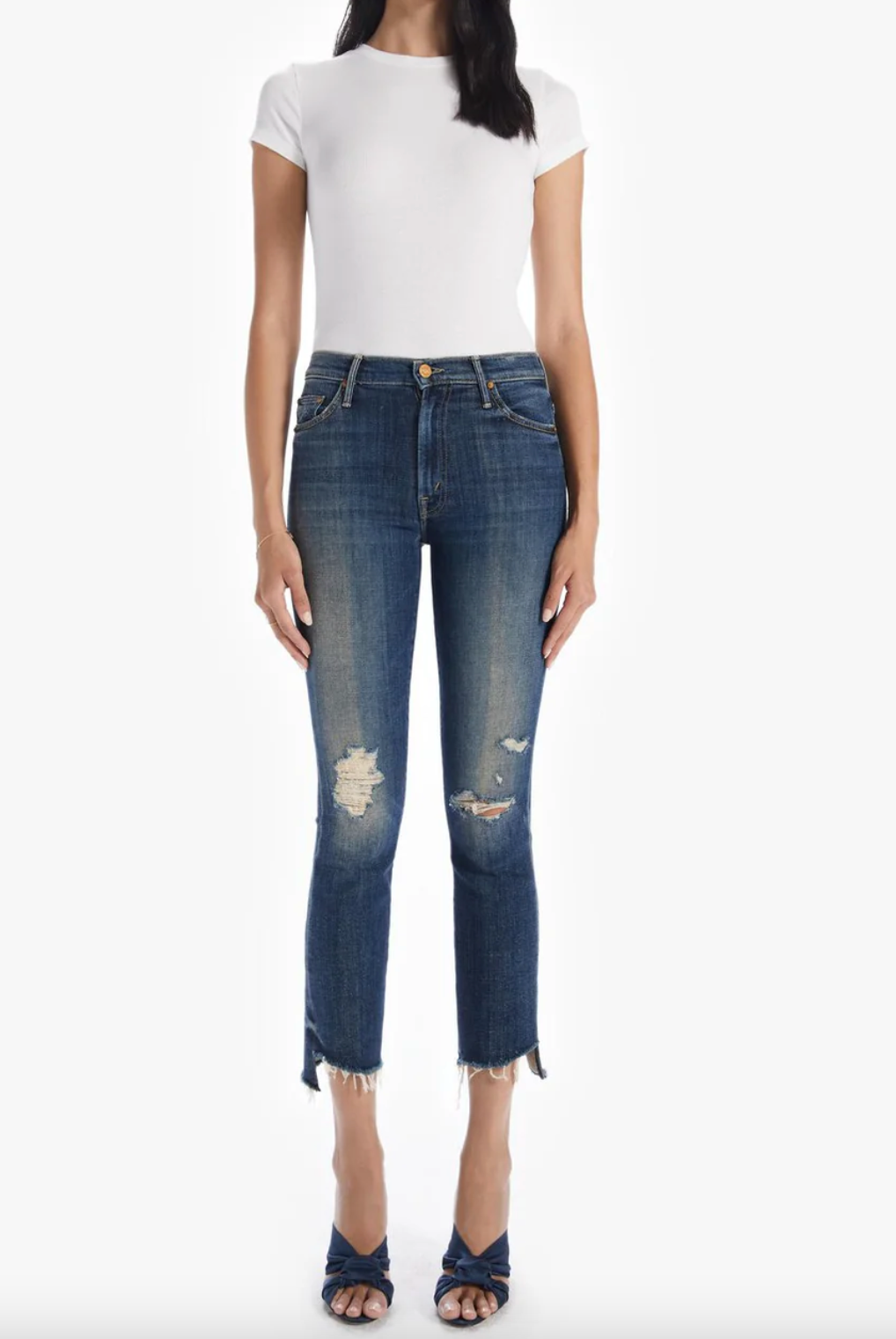 The Insider Crop Step Fray - Wicked Wildflower by MOTHER | 25 South Boutiques