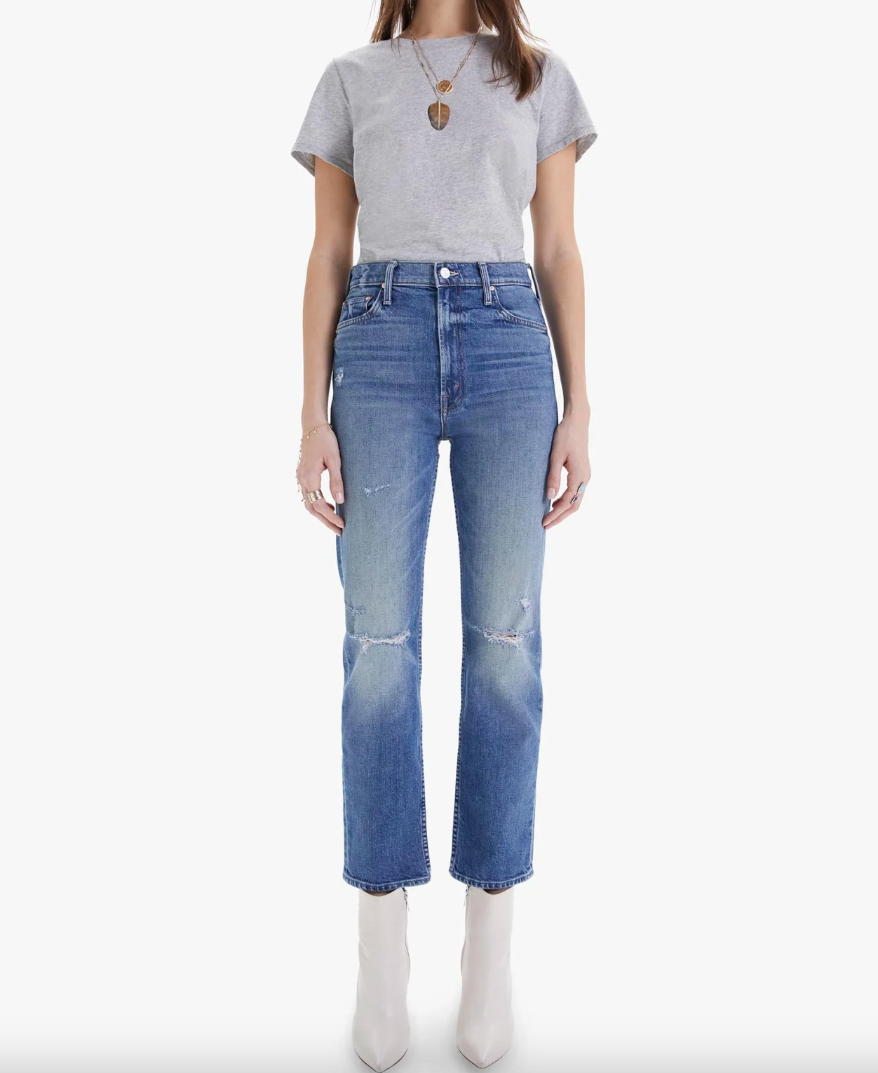 High Waisted Rider Ankle - Far Beyond the Sky by MOTHER | 25 South Boutiques