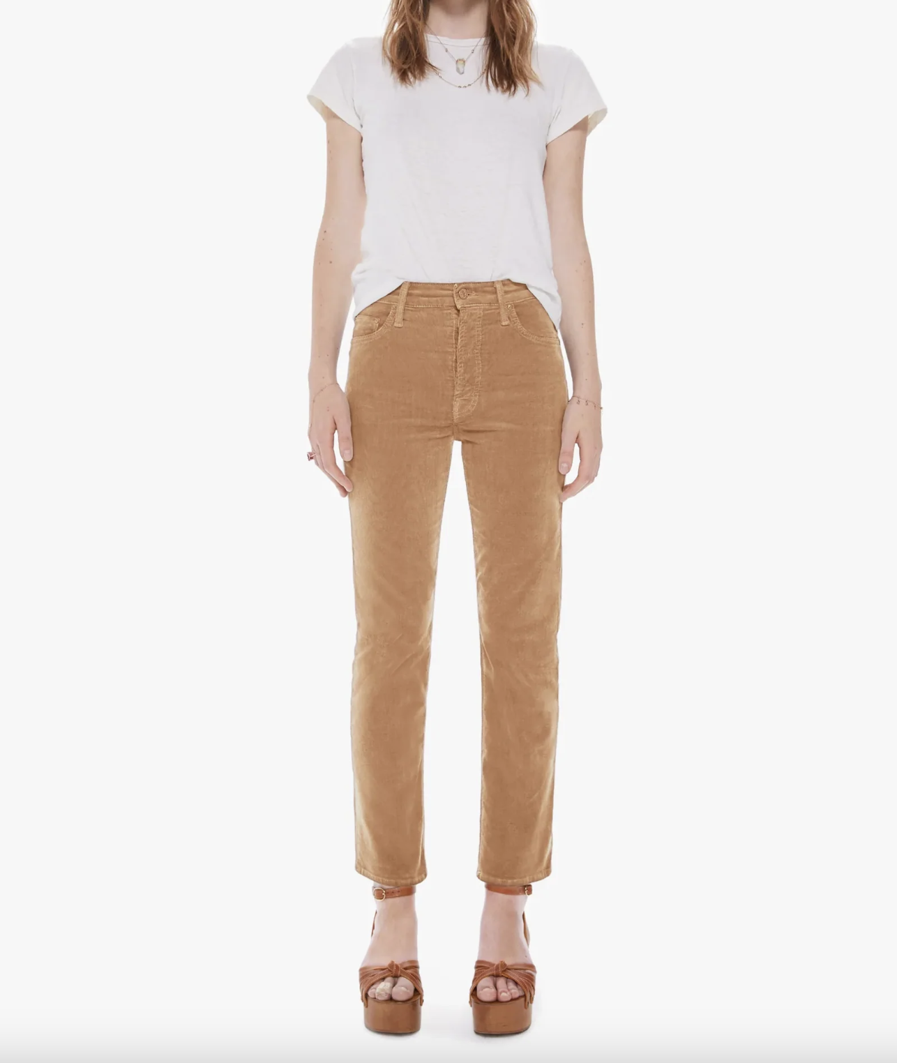 The Tomcat Ankle - Cafe Spice Corduroy by MOTHER | 25 South Boutiques