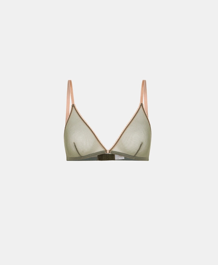 Amethist Soft Tulle Bra - Sage by Momonì | 25 South Boutiques