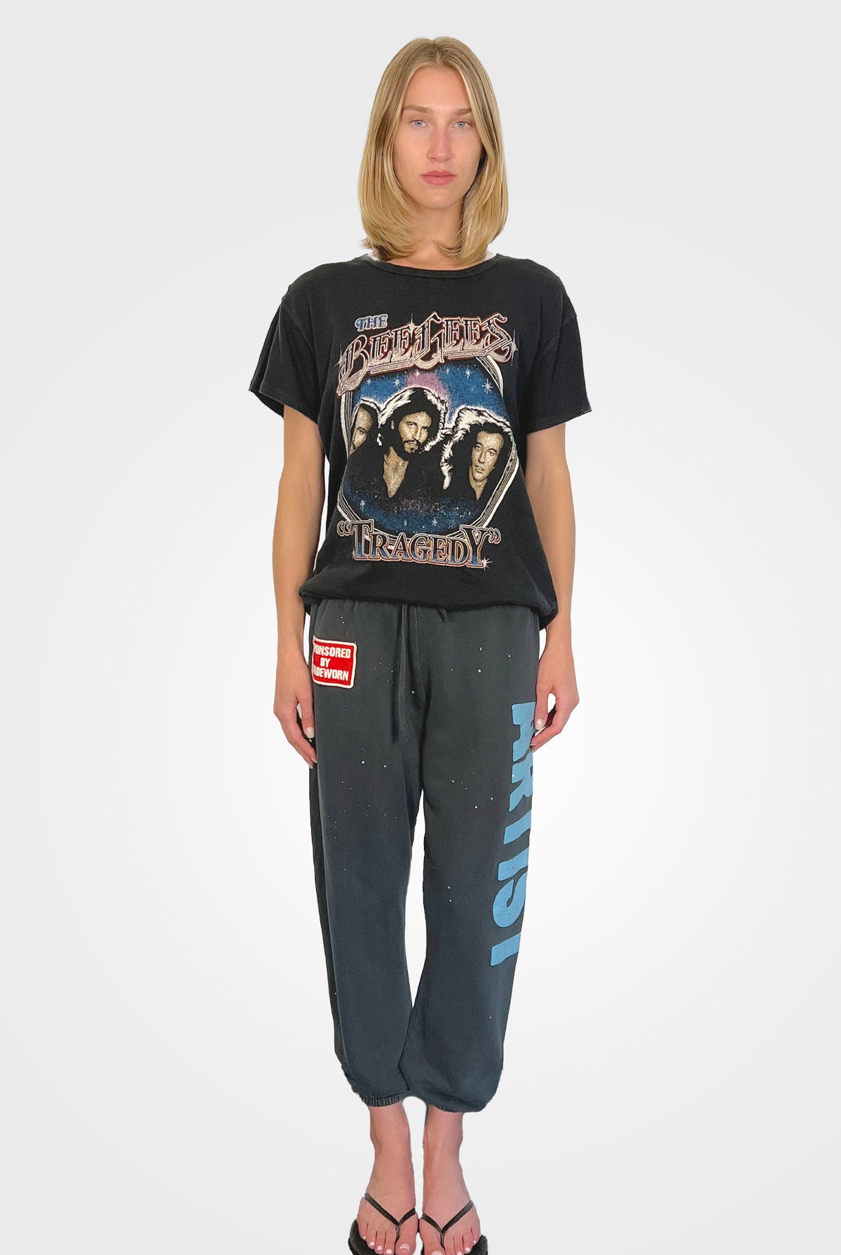 The Beegees Tee - Coal by MADEWORN — view 4