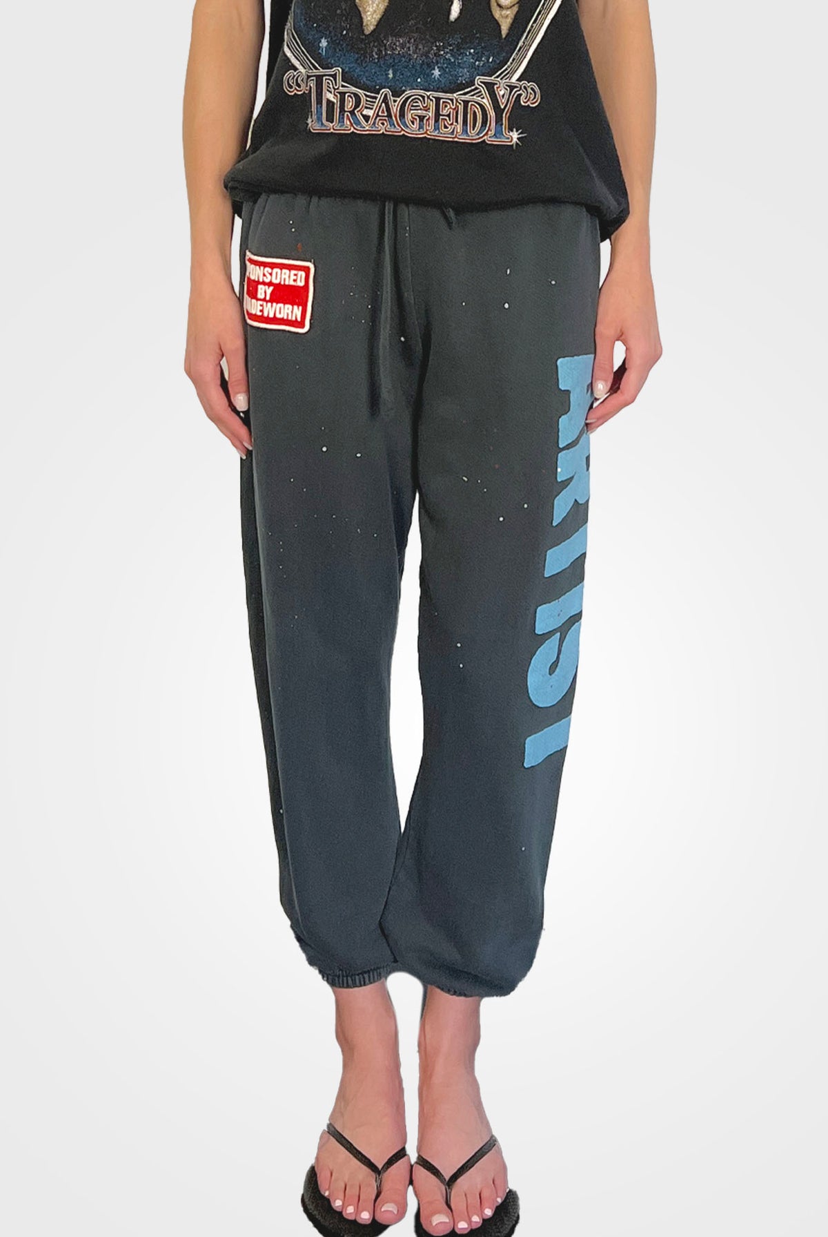 Local Artist Sweatpants - Coal by MADEWORN — alternate view