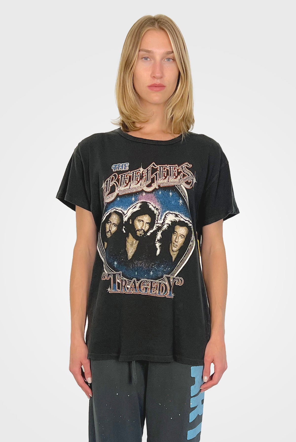 The Beegees Tee - Coal by MADEWORN — alternate view