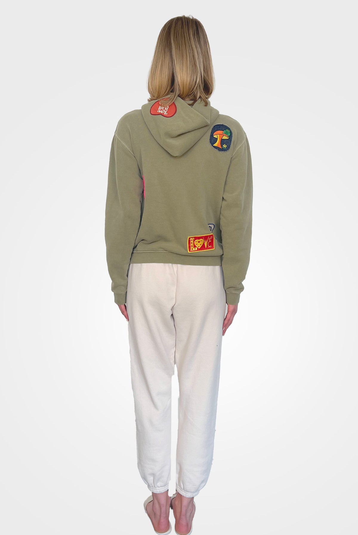Army Zip Hoodie - Fatigue by MADEWORN — view 3