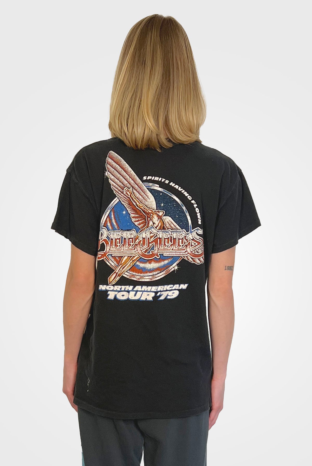 The Beegees Tee - Coal by MADEWORN — view 3